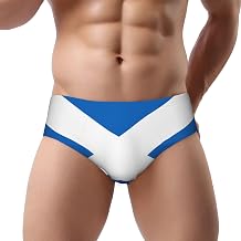 CUTEDWARF Scottish flag Adult Men Close Fitting Underpants Male Stretch Triangle Briefs