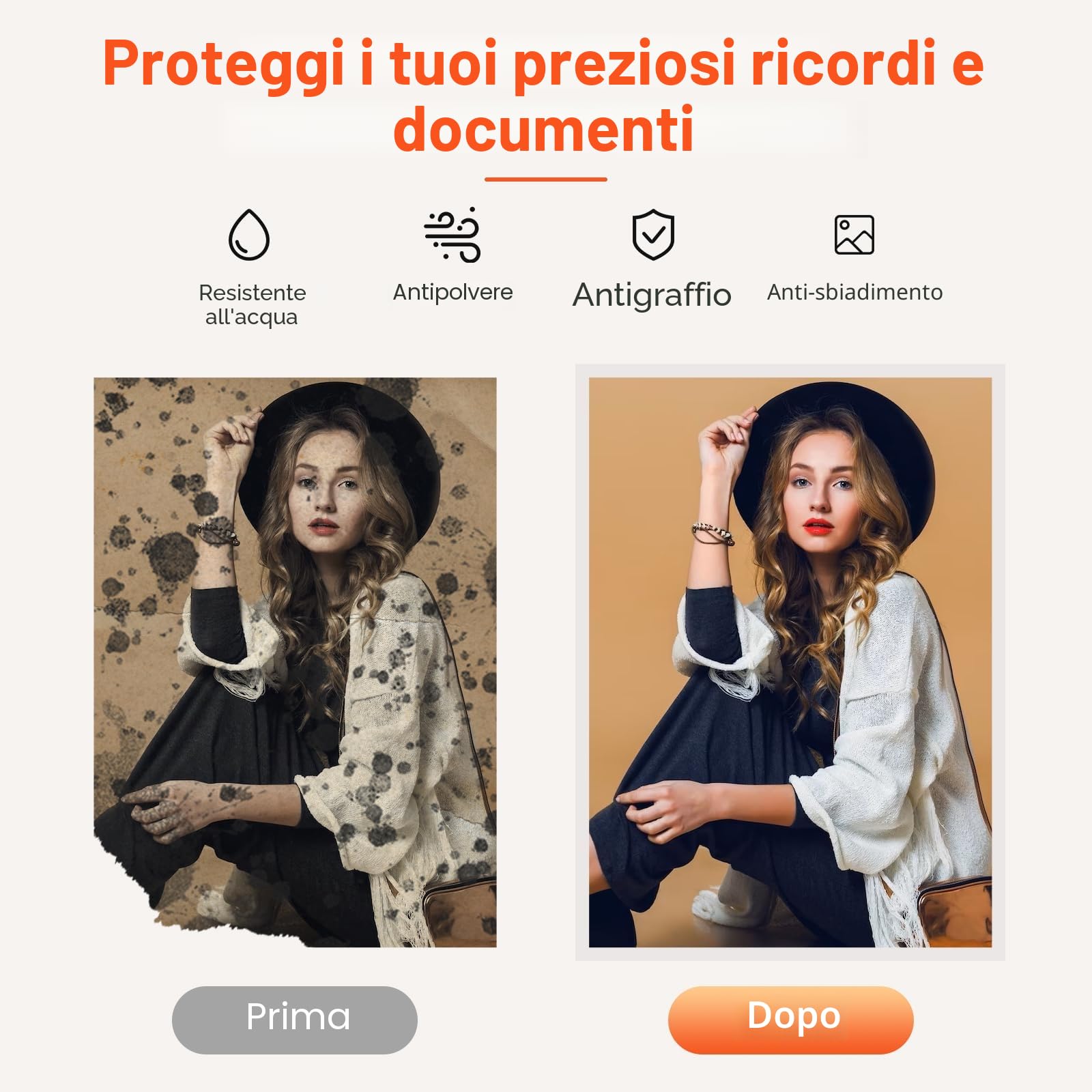 Plastificatrice,Plastificatrice A3 A4 A5 A6,Laminatrice a Freddo e Caldo con 25 Buste, Rilascio Inceppamento in ABS, 1 Taglierino, 1 Arrotondatore per angoli per Scuola, Casa, Ufficio, Documenti, Foto