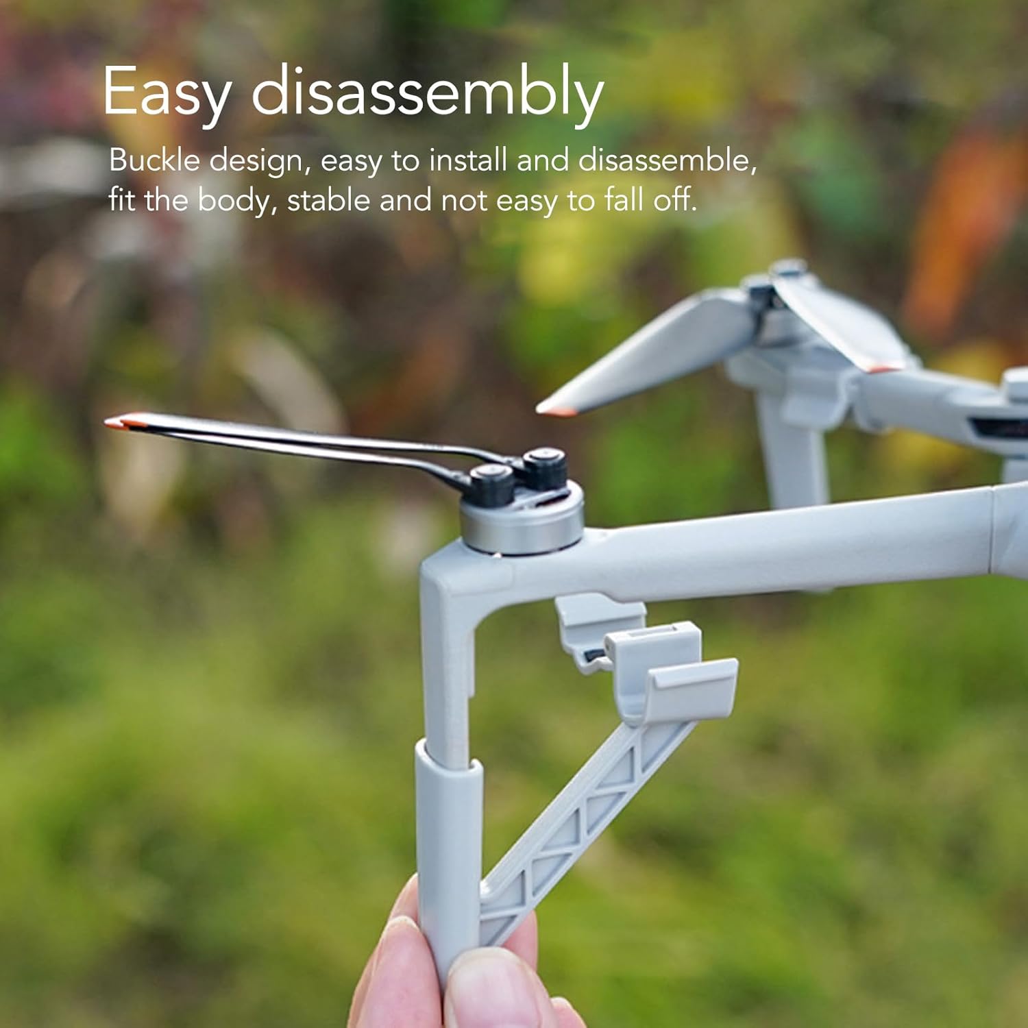 SUNGOOYUE Drone Landing Gear Extensions, ABS Drone Front Rear Heightening Bracket Leg Support Protector for Mini 4 Pro