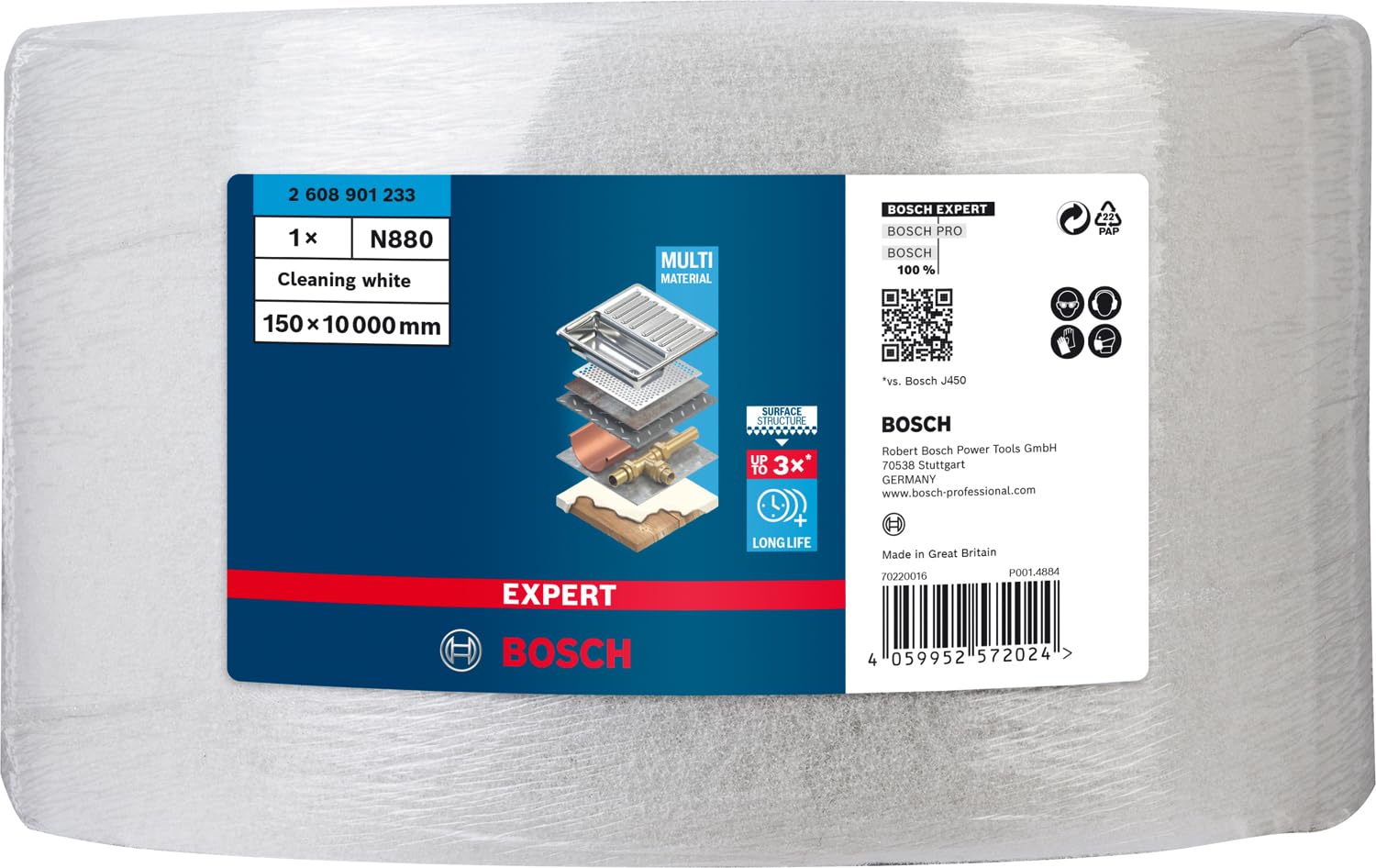 Bosch Expert Taco de lijado N880 (Medio, Negro, 2 ud