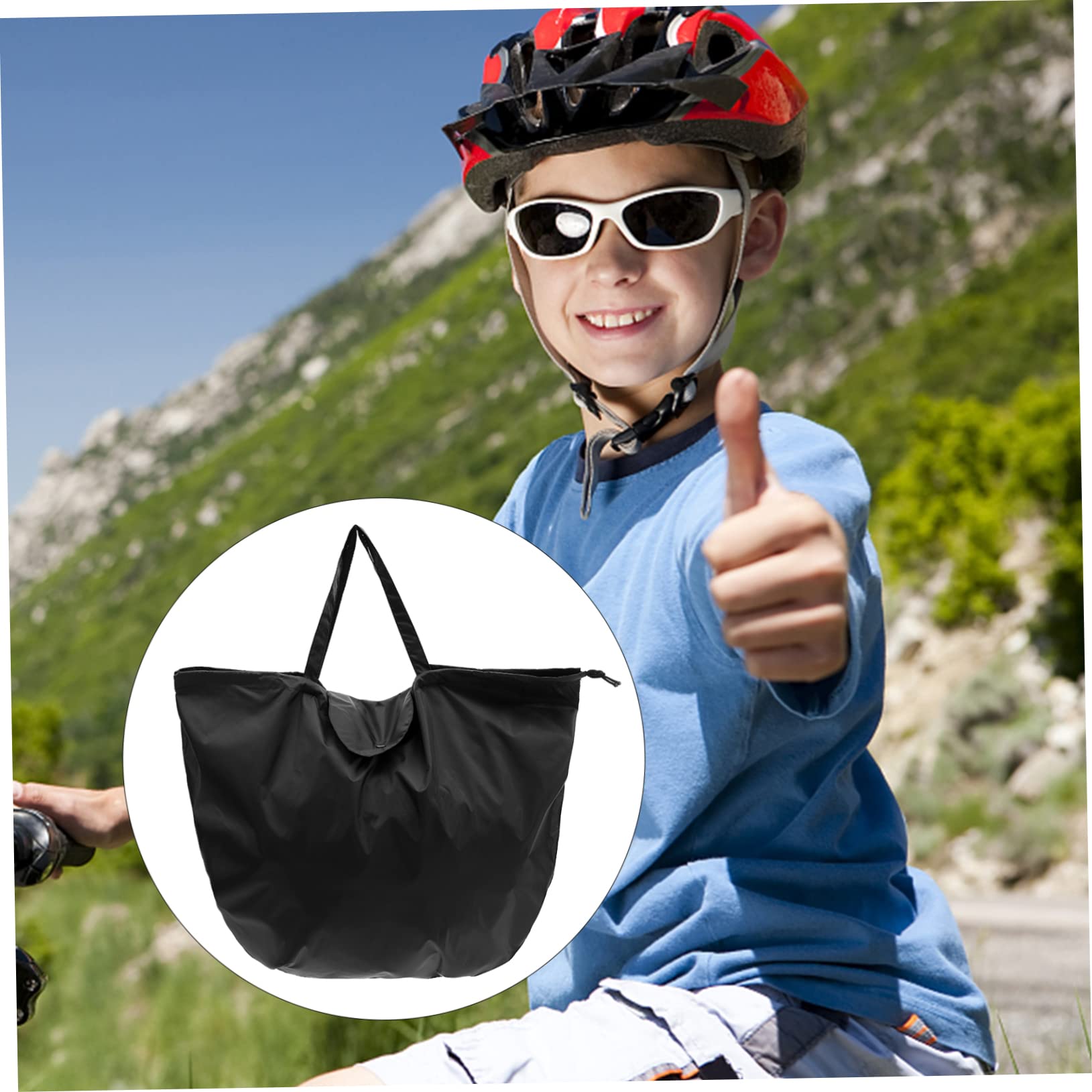 STOBAZA Storage Bag Oxford Cloth Motorcycle Organizer for Outdoor Use Durable and Scratch Resistant Pouch for Motorbikes Classic Design for Safe Storage