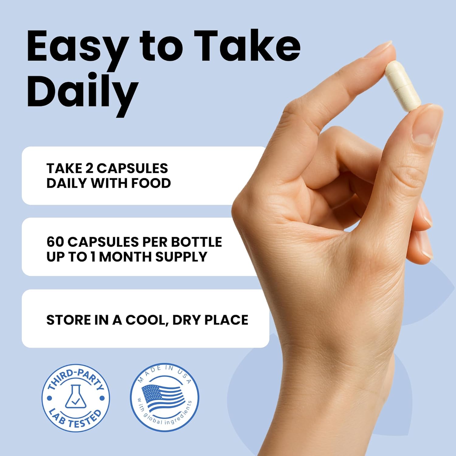 Luma Nutrition Premium Glutathione Supplement - 500mg - L-Glutathione - Antioxidant Support - Reduced - Liver Support - 60 Capsules - Image 5