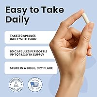 Vista 5 de Luma Nutrition Suplemento premium de glutatión - 500 mg - L-glutatión - Soporte antioxidante - Reducido - Soporte hepático - 60 cápsulas