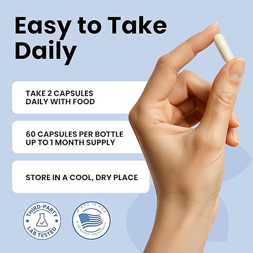 Miniatura 5 de Luma Nutrition Suplemento premium de glutatión - 500 mg - L-glutatión - Soporte antioxidante - Reducido - Soporte hepático - 60 cápsulas