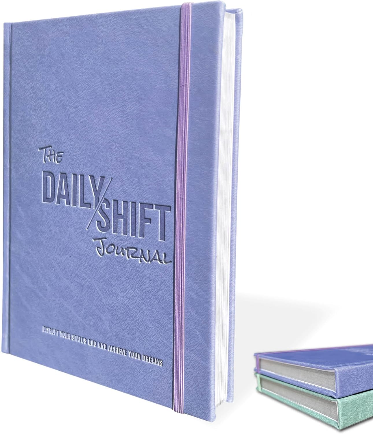 The Behavior Shift Daily Shift Goal Journal – Guided Journal for Goals, Productivity, Mindfulness & Self Care – Wellness Planner with Prompts for Men & Women – 52 Week undated Progress Tracker(Purple)