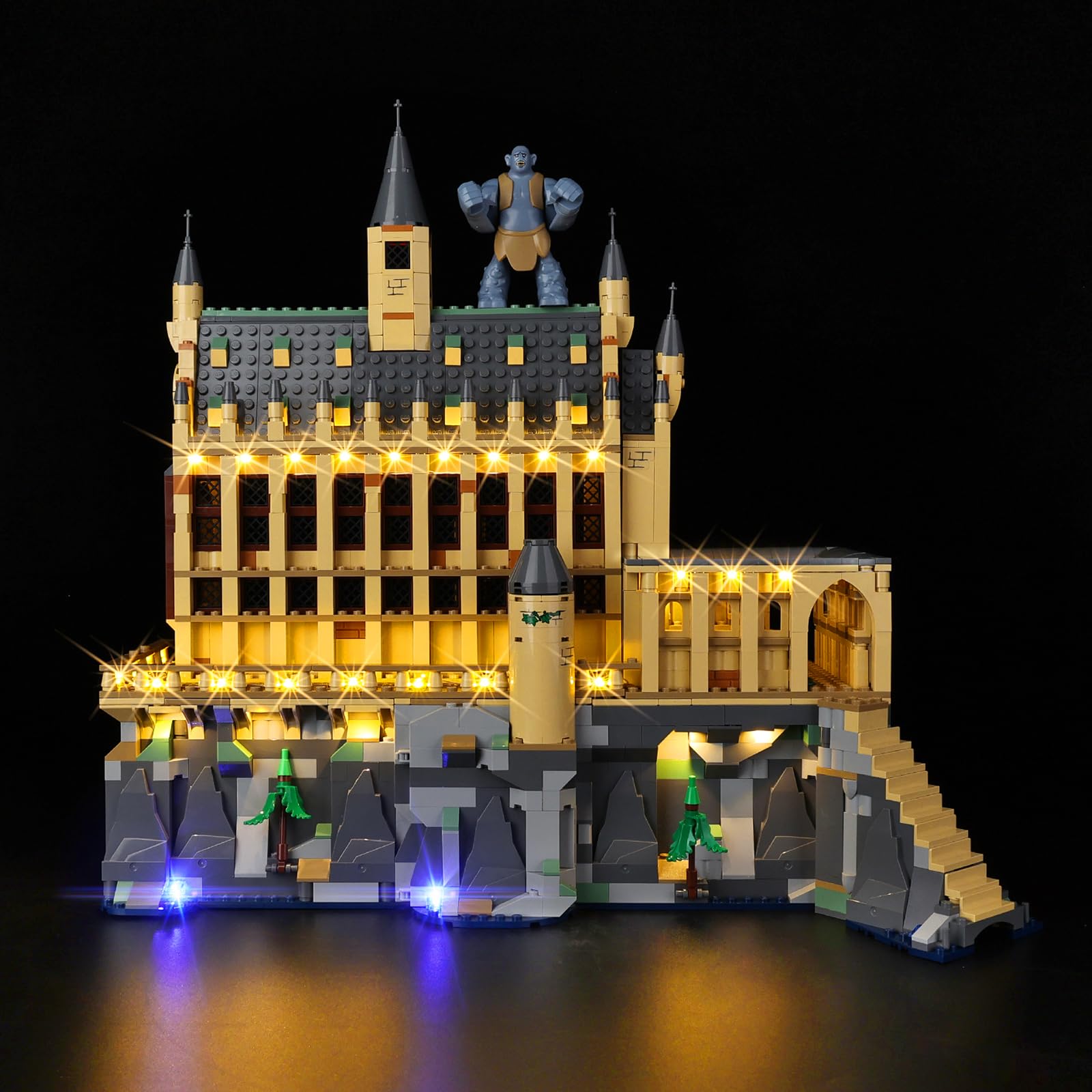 Kyglaring LED Lighting Kit, Compatible with Lego 76435 Hogwarts Castle The Great Hall - Compatible with Lego Harry Potter Building Set (Lego Sets Not Included), Light Up Your Lego!, 76435-cv