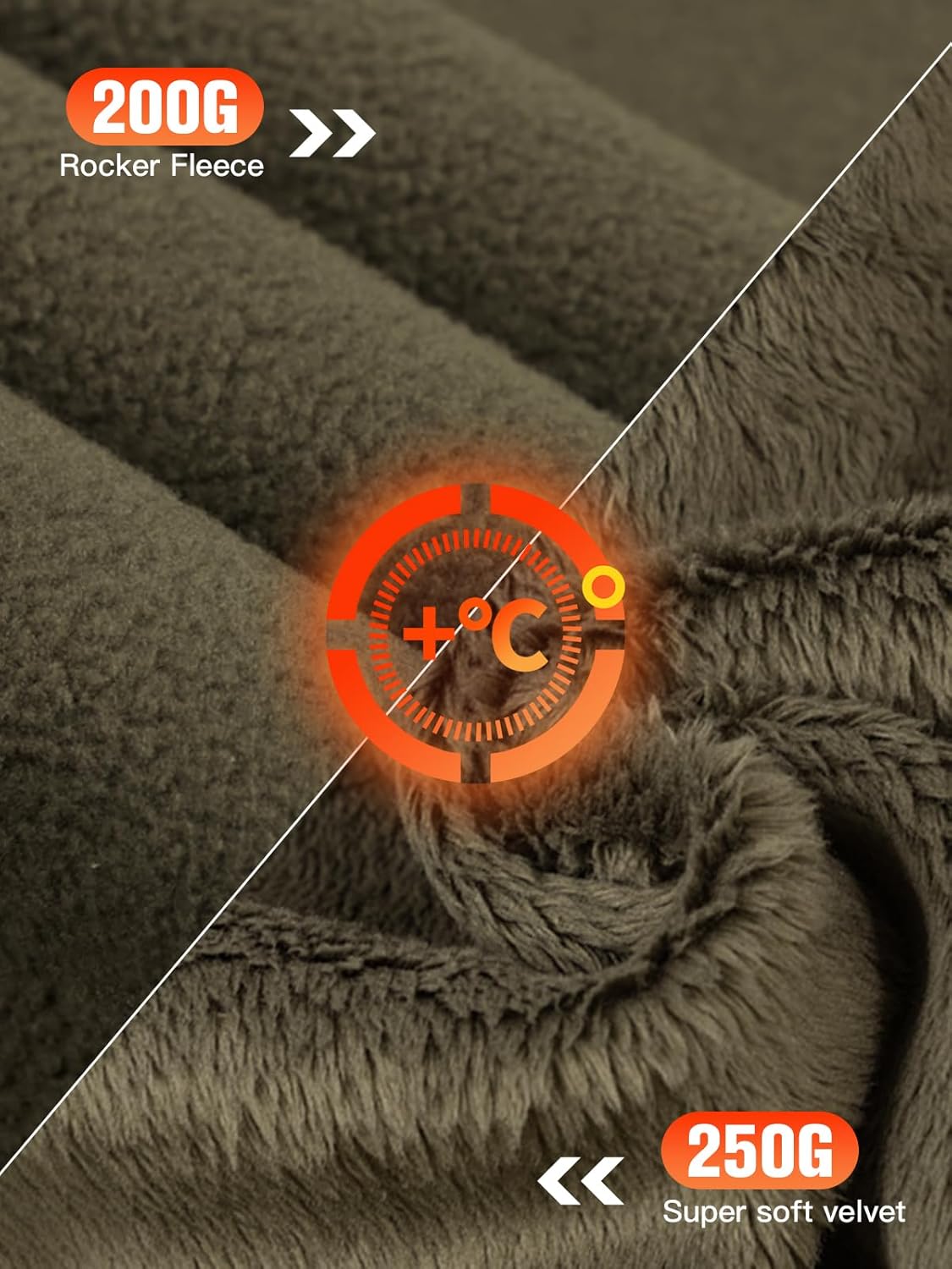 FREE SOLDIER Men's Tactical Winter Fleece Pullover Hoodie Warm Long Fleece lined Hooded Sweatshirt - Image 3