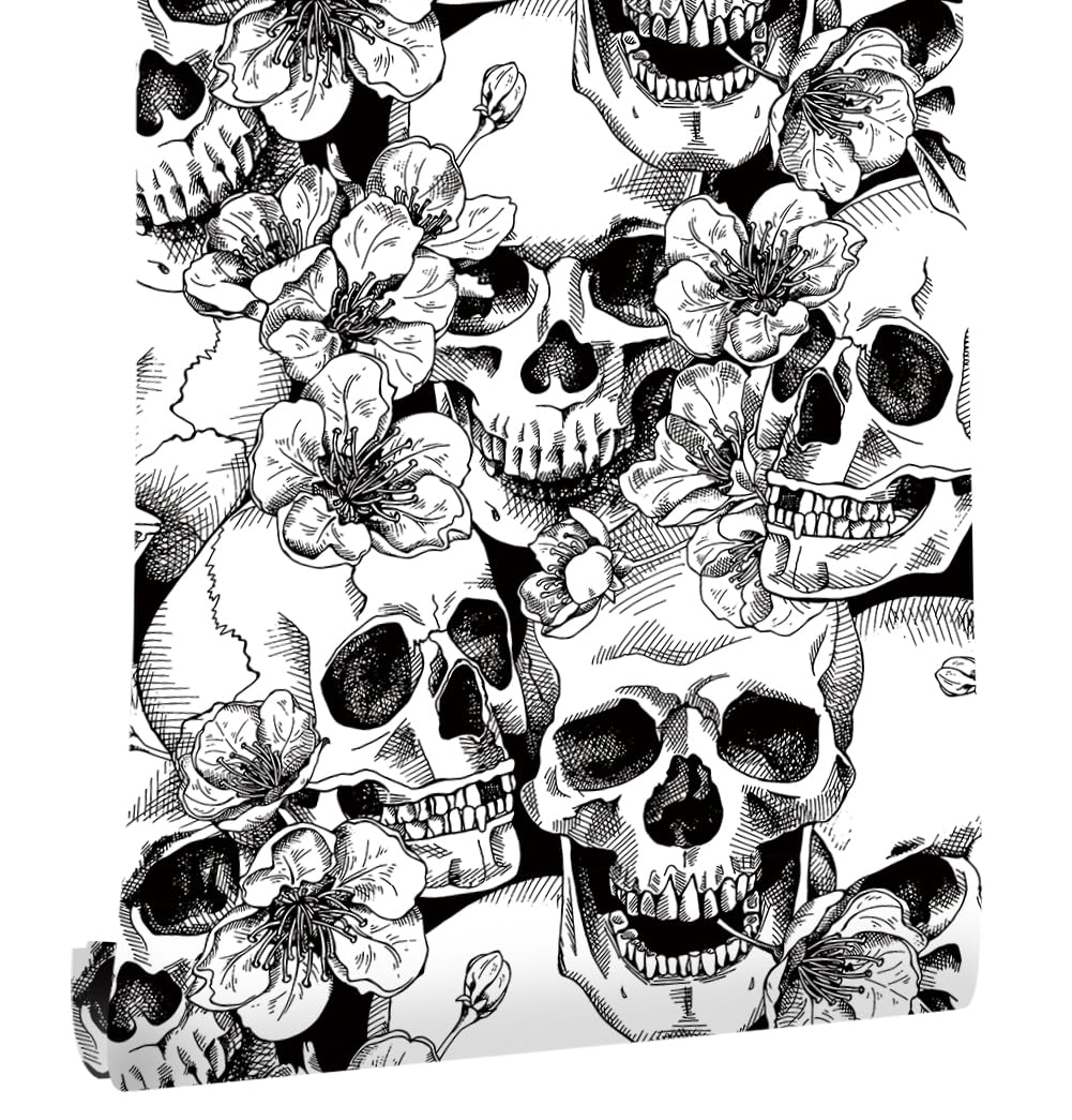 myforHD Tapete Selbstklebende Fototapete Wandpapier Blume Folie Dekorfolie Möbelfolie Klebefolie Pflanzen Laub Blumen Design 44cmX300cm Vintage Wanddeko Wandtapete Wohnzimmer Schlafzimmer