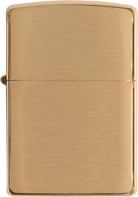 Zippo 204B New Windproof Lighter - Brushed Brass,1 x 3,5 x 5,5 cm