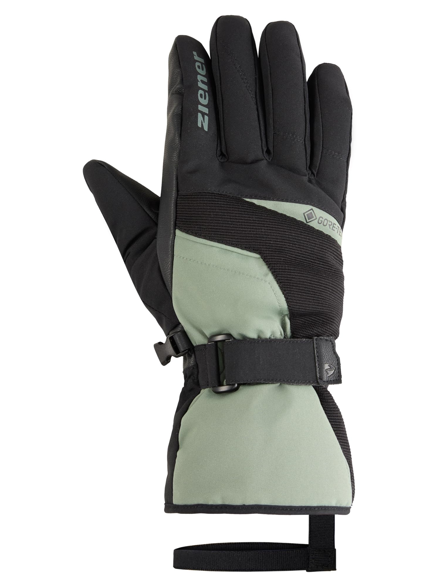 Ziener GALERIUS-Z Gants de Ski/Sports d'hiver pour Homme, en Gore-Tex, Manches Longues, sans PFC, Vert Boud, Taille 10
