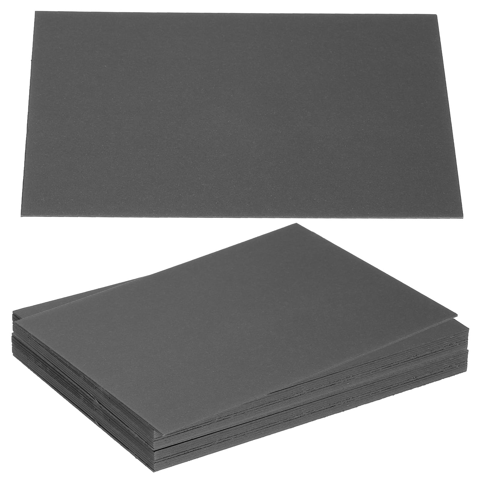 PATIKIL 7x5x0.04" Chipboard Sheets, 20Pcs 40PT Thick Book Board Binders Board Sturdy Bookbinding Supplies for Book Binding Cover Black