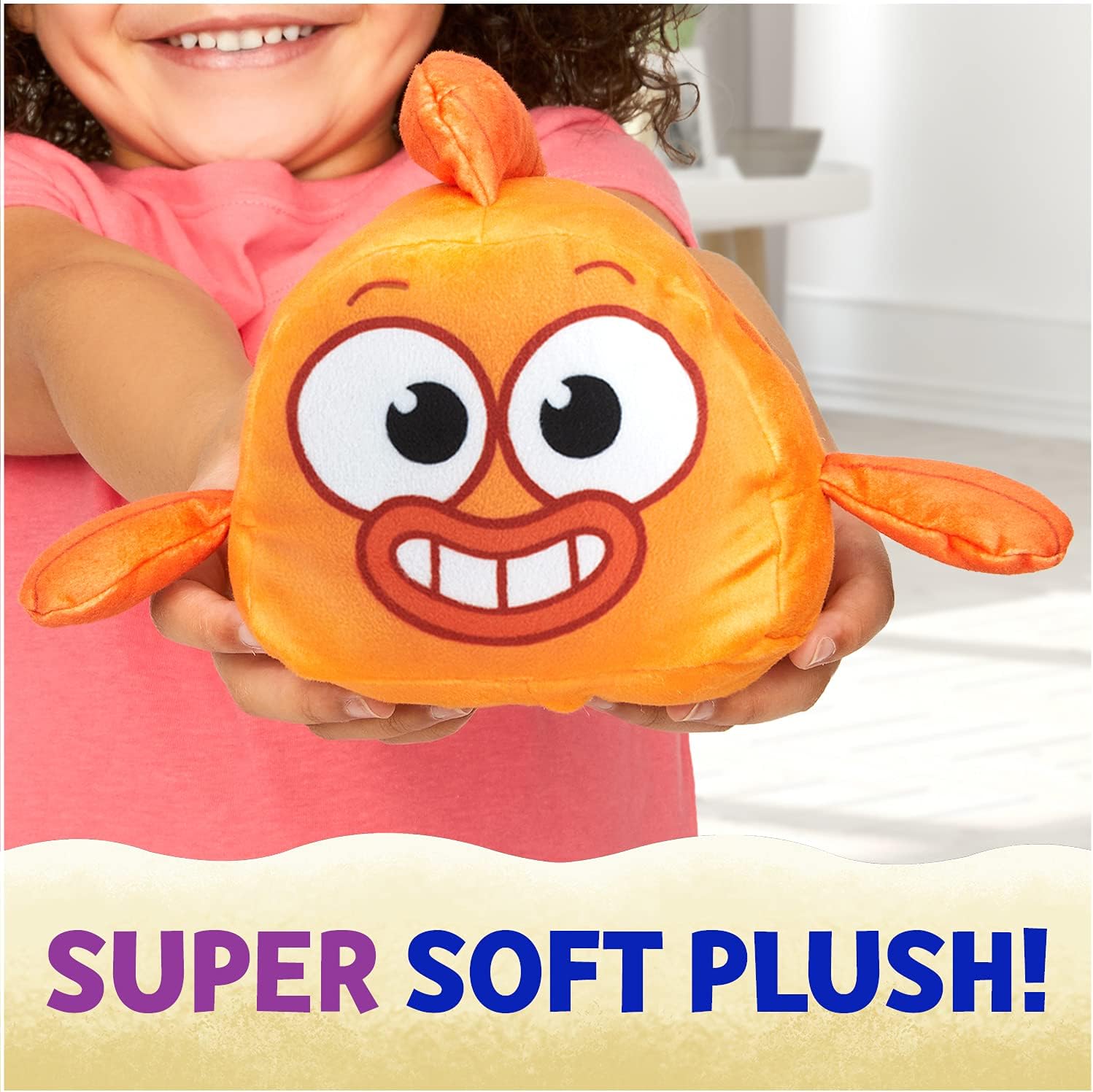 Baby Shark's Big Show! Reversible William Plush Flips Into Captain Kelp – Stuffed Animal Fish – Cute Plushies for Kids