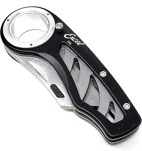 Miniatura 3 de Excel Blade RevoCúter plegable con mango, seguro y clip