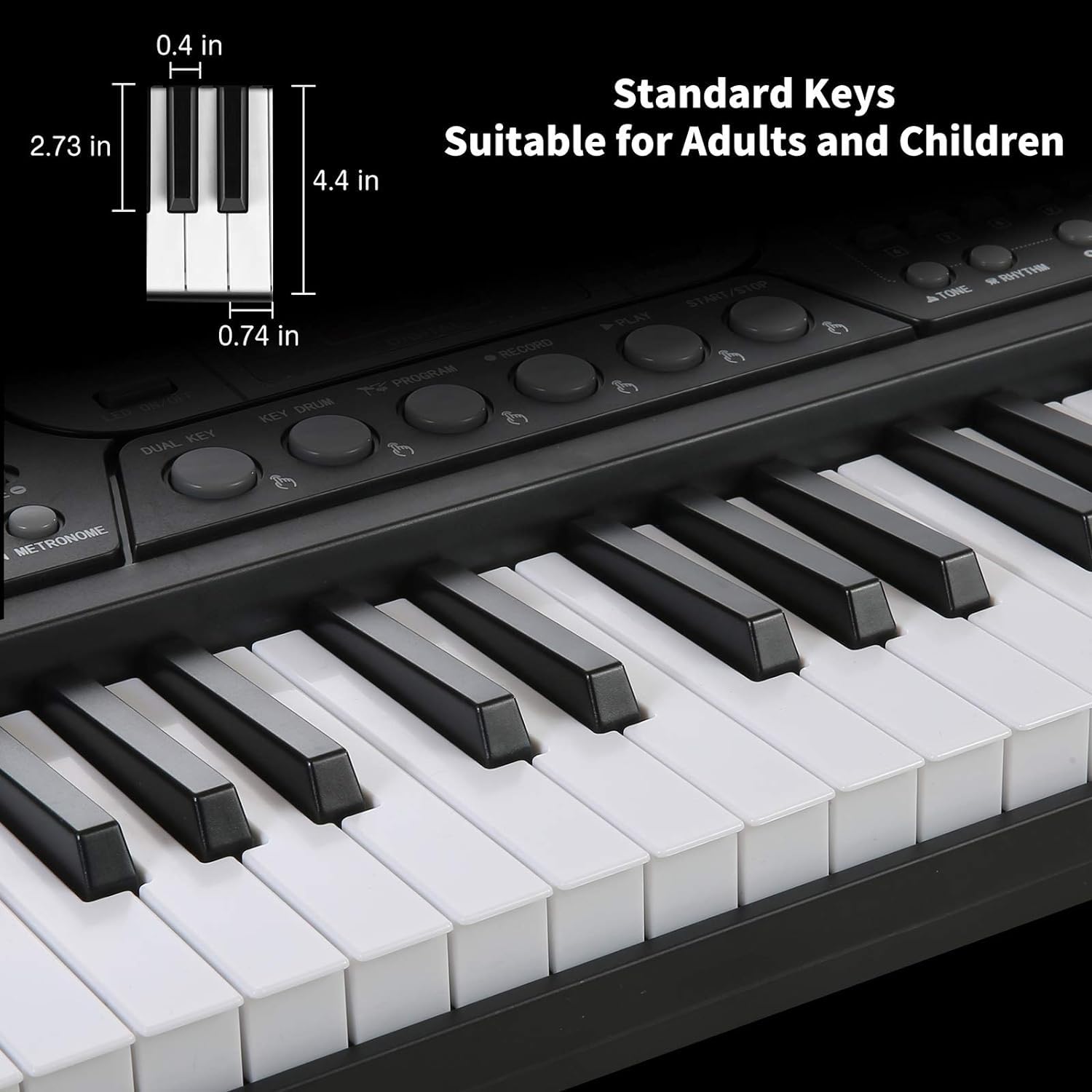 61 touches clavier de Piano avec Microphone Piano Note autocollant alimentation support de musique électronique numérique clavier cadeau pour débutant garçons filles