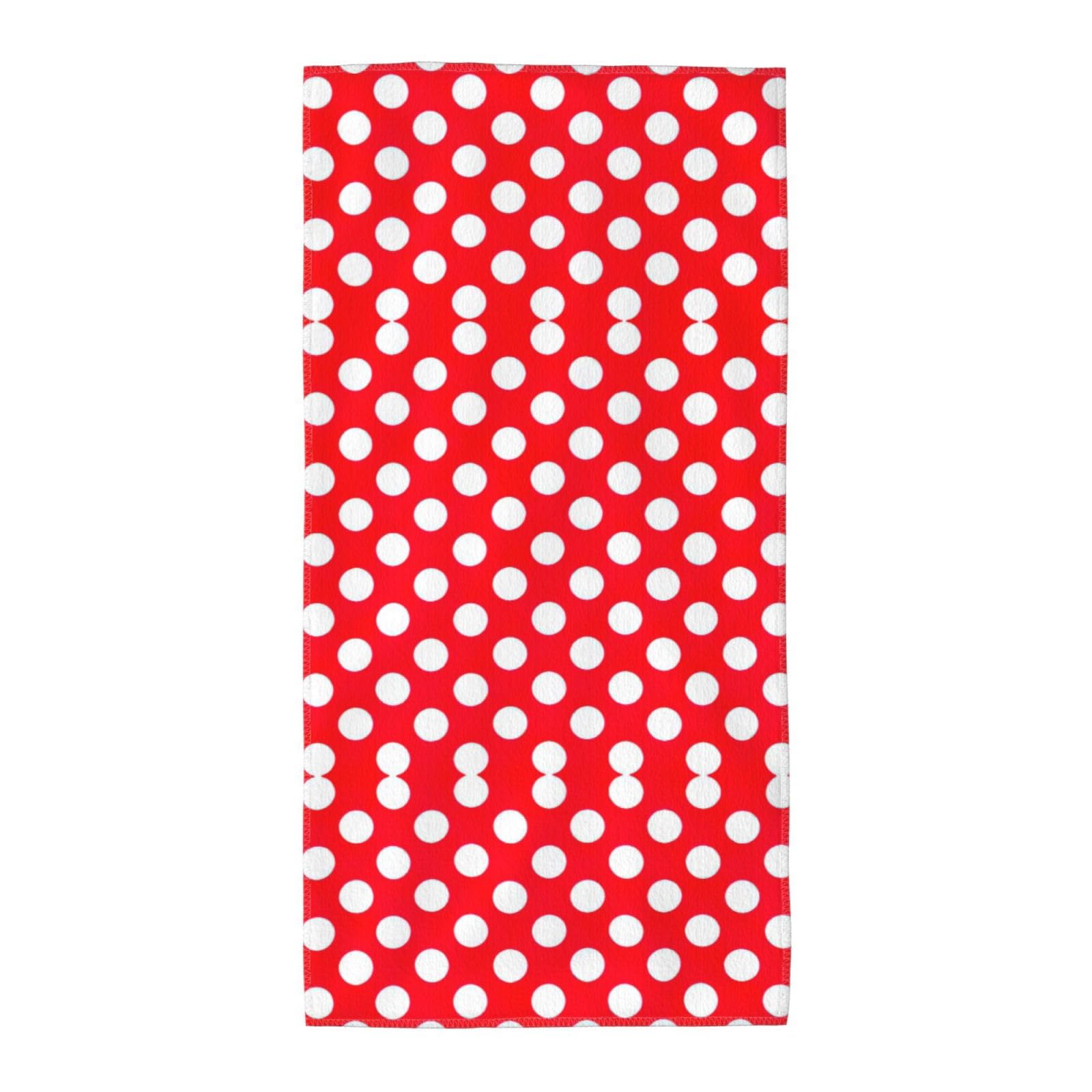 WYCZHY Cute Polka Dot Printed Quick Dry Beach Towel For Camping Travel Vacation