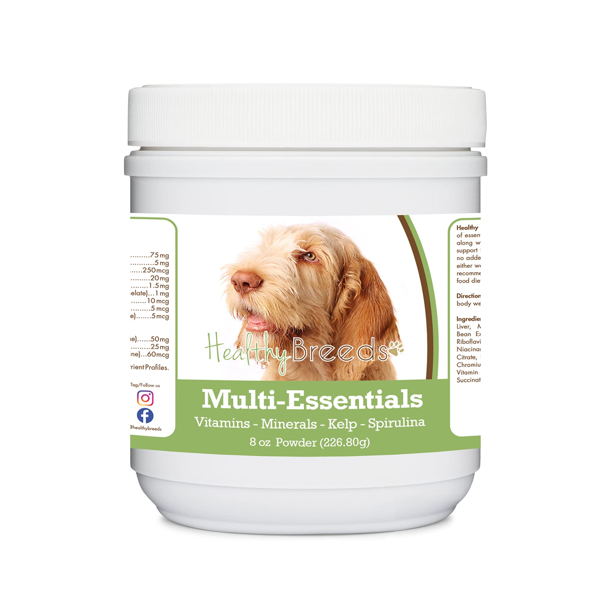 Healthy Breeds Spinoni Italiani Multi-Essentials Powder for Dogs - an Ideal Supplement of Vitamins, Minerals &amp; Antioxidants for Your Dog - 8 oz