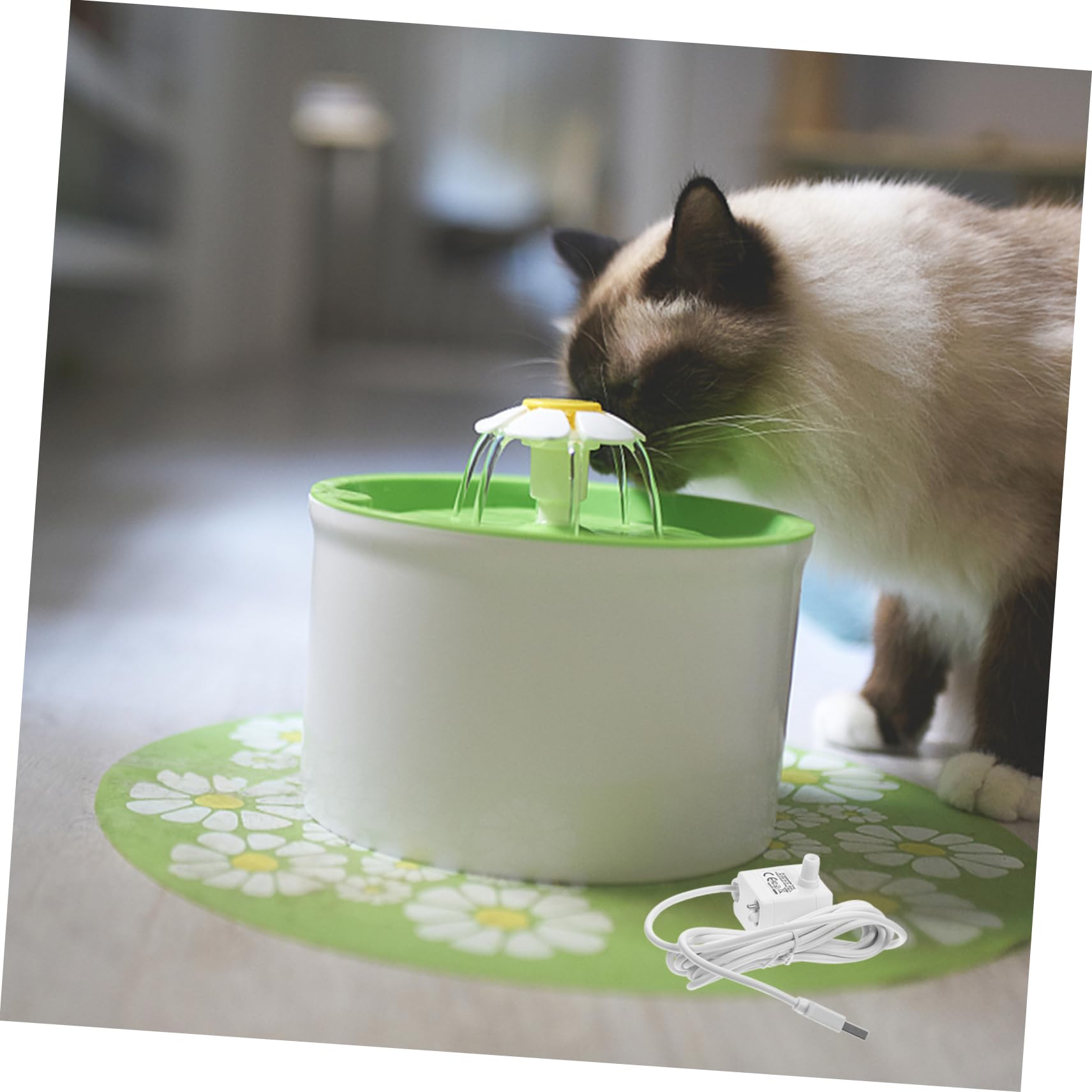 BESPORTBLE Pompa per Fontana Silenziosa Subacquea 5v per Beverino Gatti in Abs Cavo Usb, Prevenzione Bruciatura a Secco, per Negozi di Animali e Famiglie