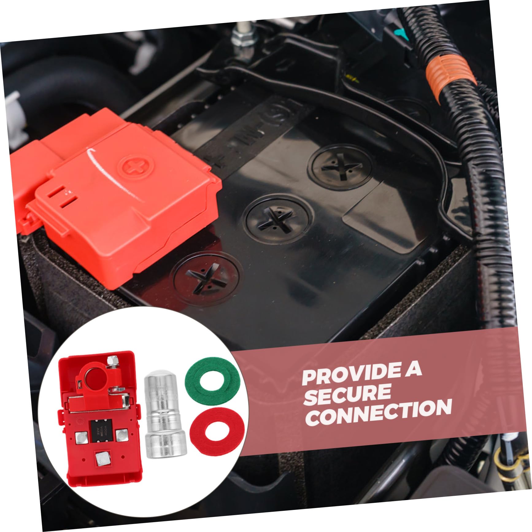 CHILDWEET Batteria Terminali Connettori Adattatori Auto Elettrico Blocco Terminale Kit Morsetto Cavo Terminale Collegamento Potenza Supporto Parte Superiore Clip Estranea Batteria