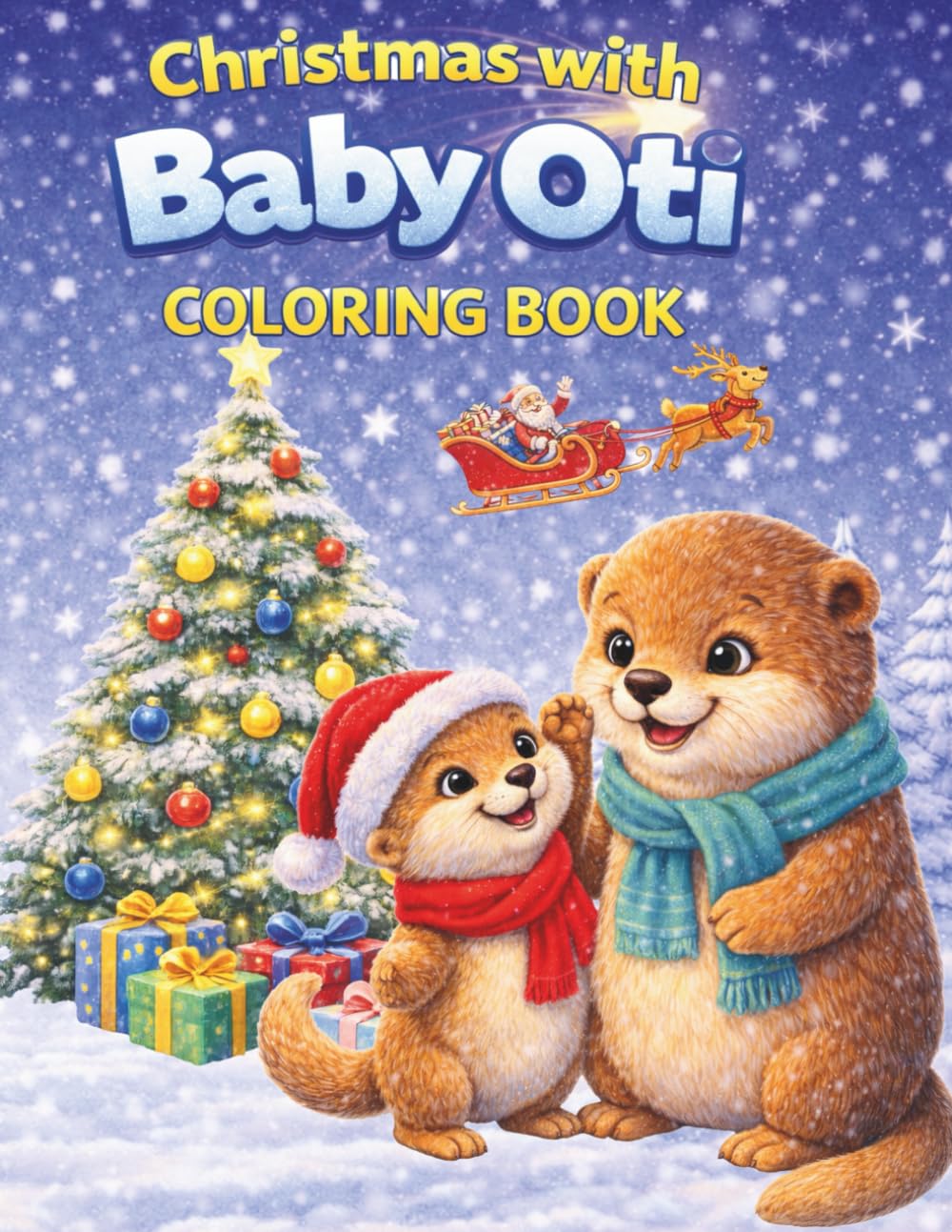 Christmas with baby Oti. Coloring book (The Forest of Unique Little Ones)