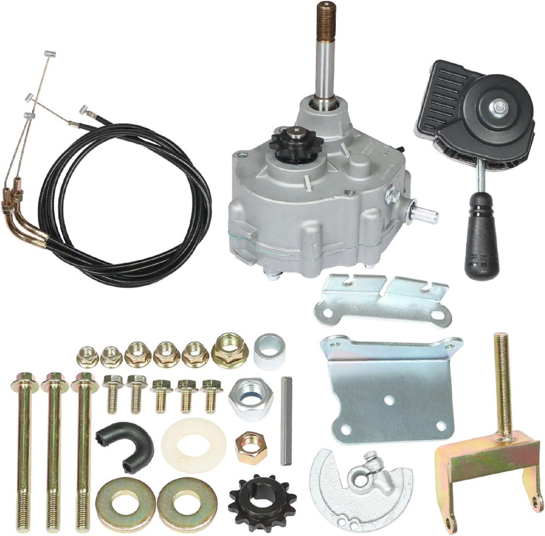 Go Kart Forward Reverse Gearbox Replacement for 2HP-13HP Engine Local 10T #40 41 and 12T #35 TAV30 Series, 3 Shift Modes 2300 RPM