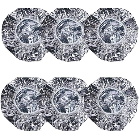 Amazon 6枚セット アルミキャップ 保温 防水 シャワー キャップ んわり ヘアキャップ トリートメント 毛染め カラーリング サロン 美容室 個別包装 ノーブランド品 シャワーキャップ 通販