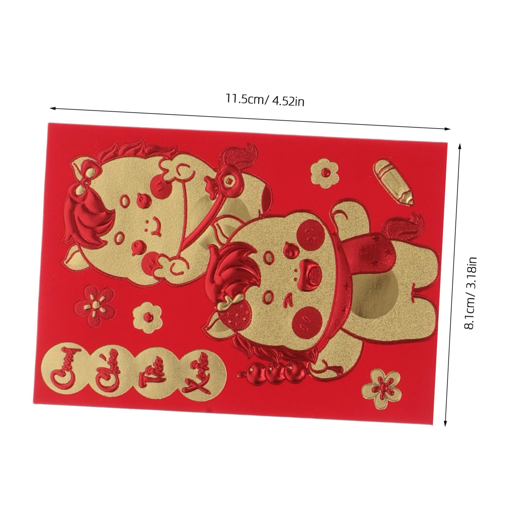 Artibetter 360 Piezas Sobres Rojos Para Dinero Sobres Rojos De Año Vietnamita Dinero De Año Vietnamita Del Caballo Uso Celebración China Material