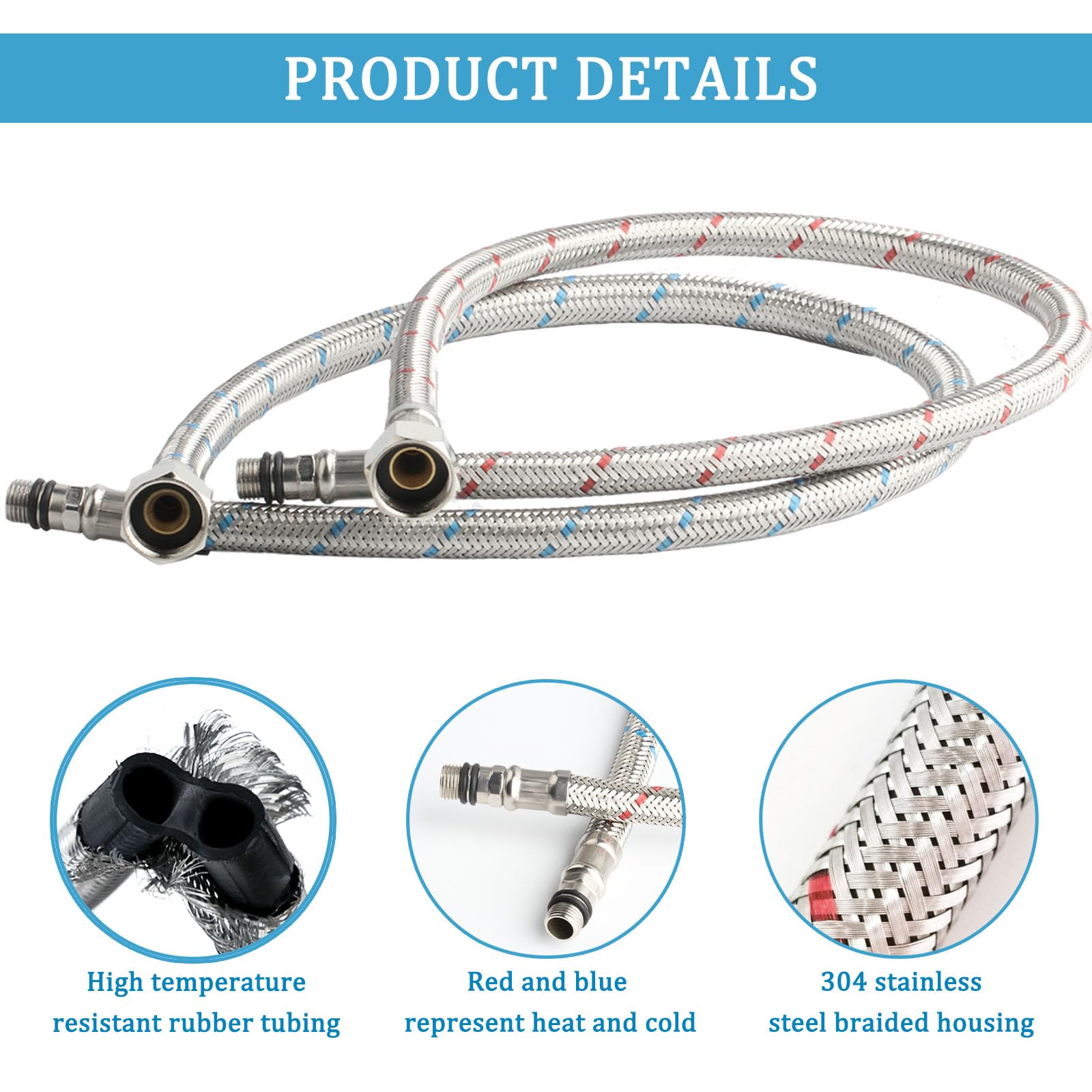 Raccord Pour Tuyau De Raccordement G3/8 X M10 Tuyau De Raccordement Tuyaux D'arrivée