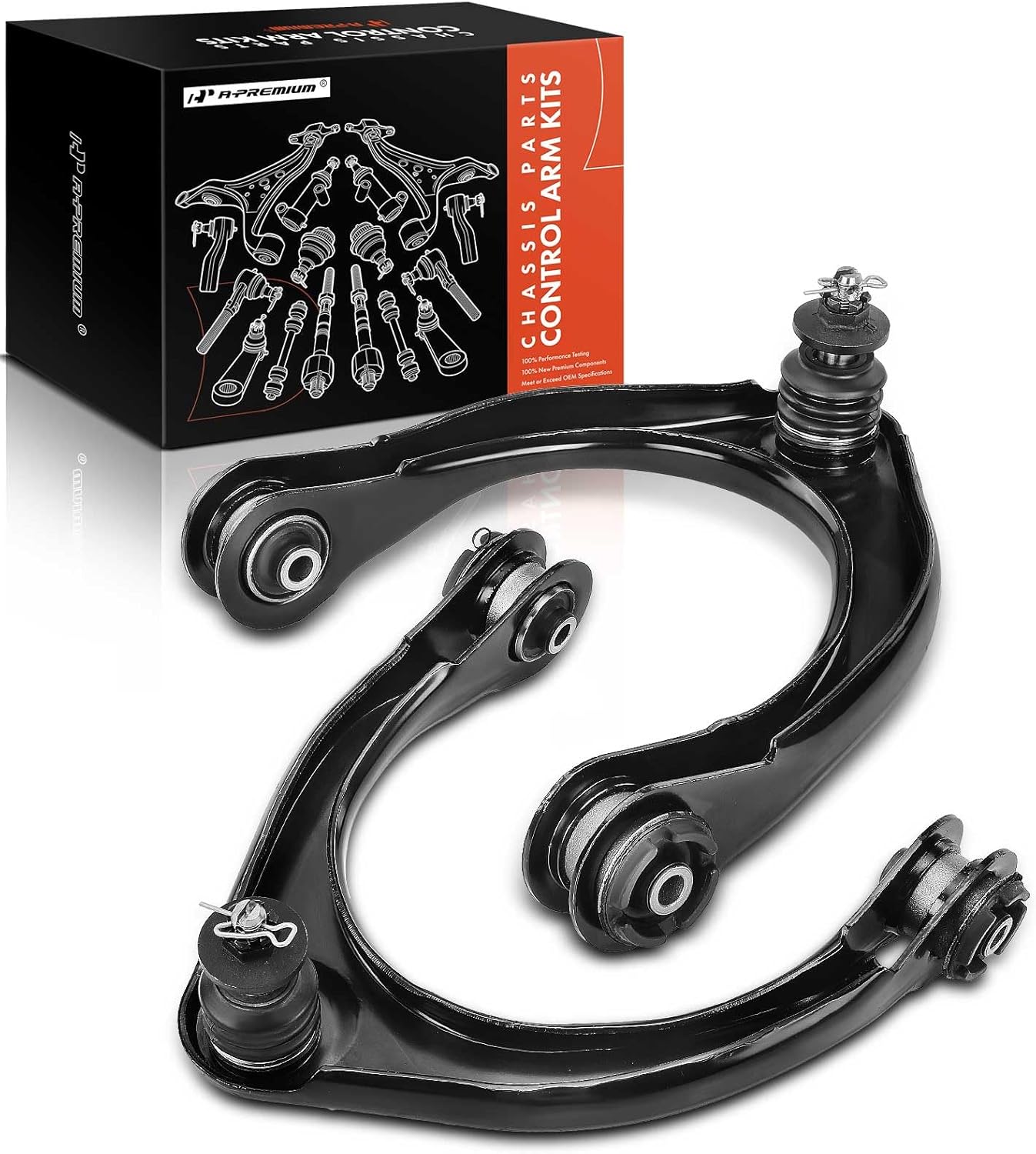 A-Premium 2 x Front Upper Control Arm with Ball Joint & Bushing, Compatible with Lexus IS F 2008-2014, IS200t 2016-2016, IS250 2006-2015, IS300 2016-2018, IS350 2006-2018