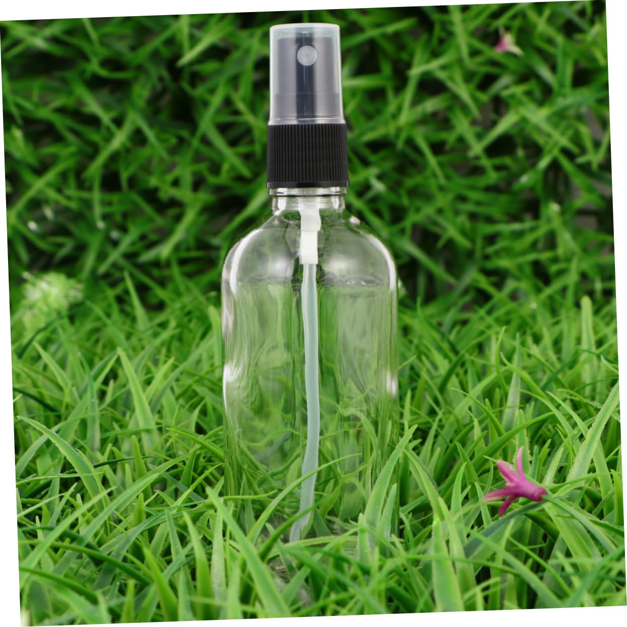 PACKOVE Lot de 6 Flacons Pulvérisateurs en Verre Noir 100ml Rechargeables | Brumisation Uniforme, Format Compact Léger, avec Couvercle de Protection et Bouchon Noir