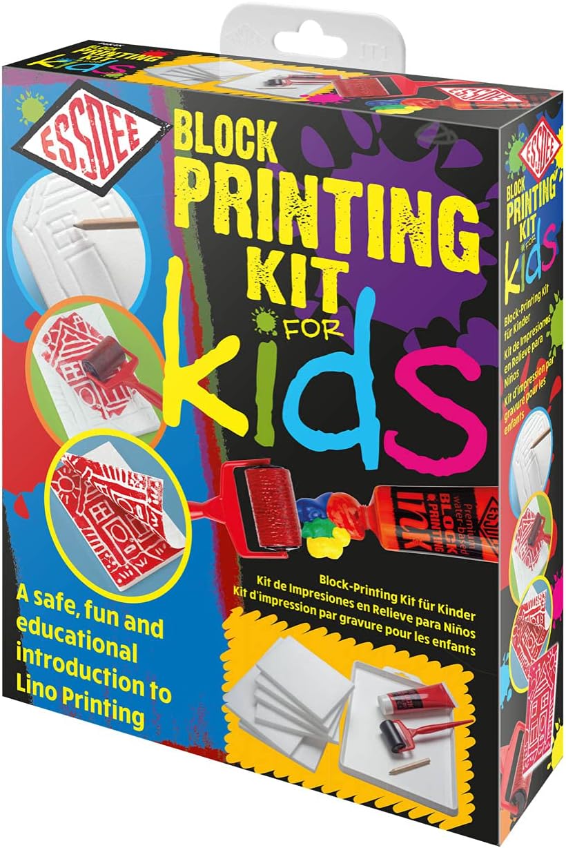 P6K4K Block Printing Kit for Kids, for 1 year to 99 years
