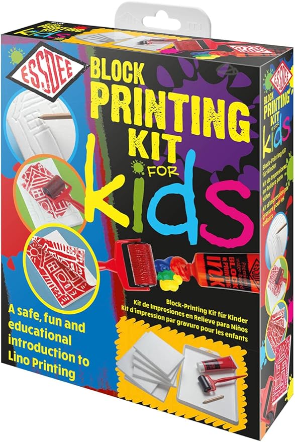 Essdee P6K4K Block Printing Kit for Kids, for 1 Year to 99