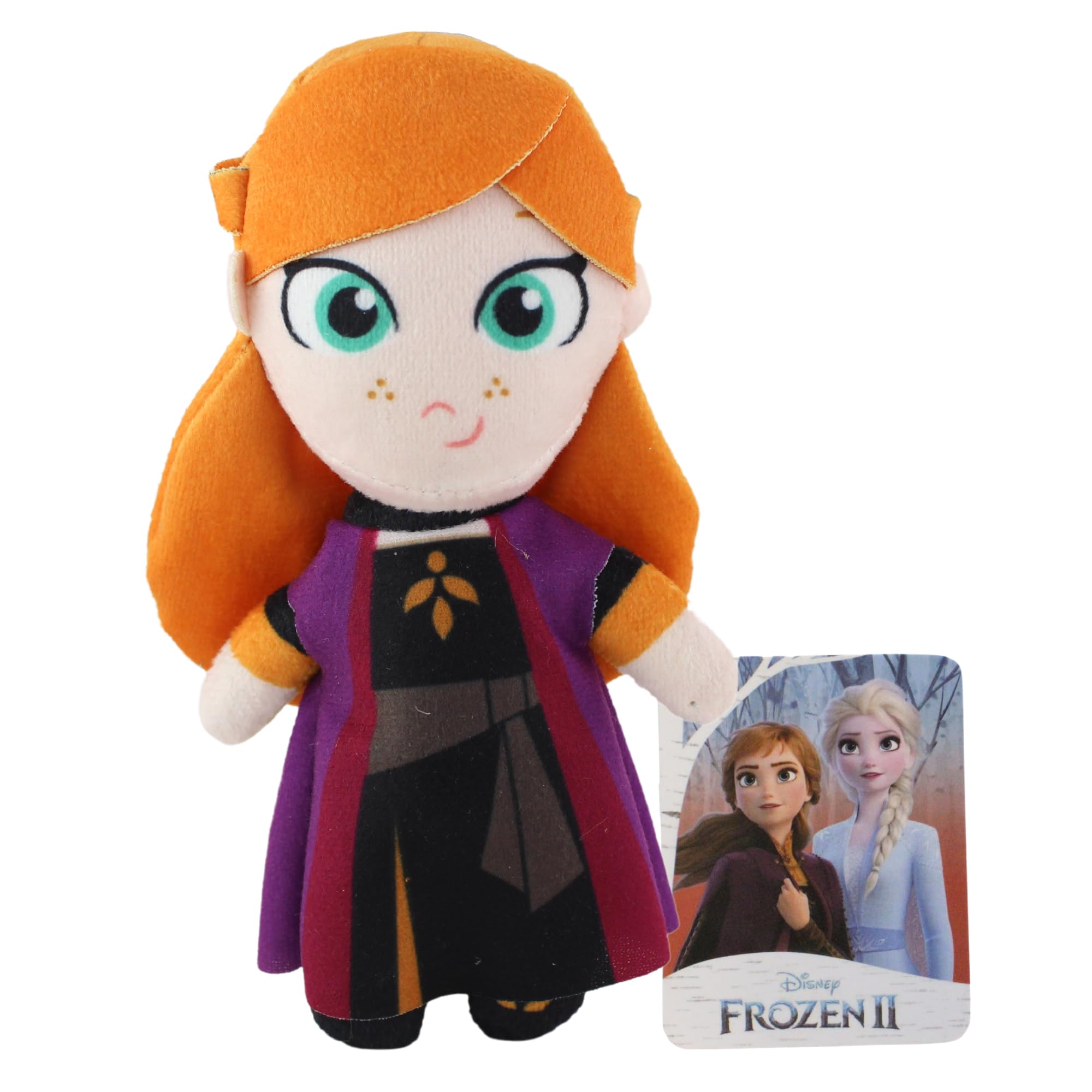Toptoys2u Bargain Bundles Frozen II - 5" Gift Quality Soft Plush Toy - Anna, Multicolor, Standard