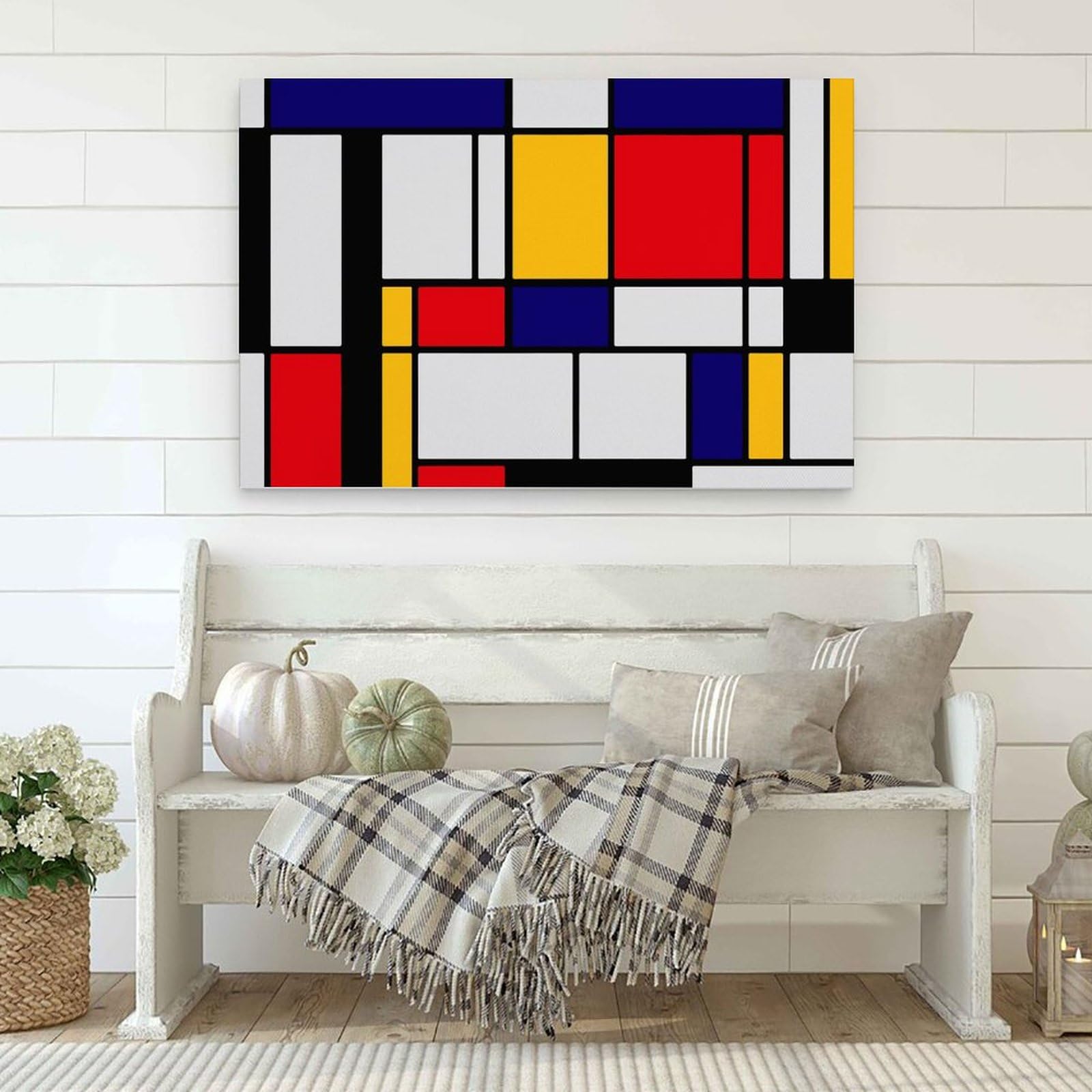 額付き】モンドリアン Picture II アートポスター インテリア 額付き