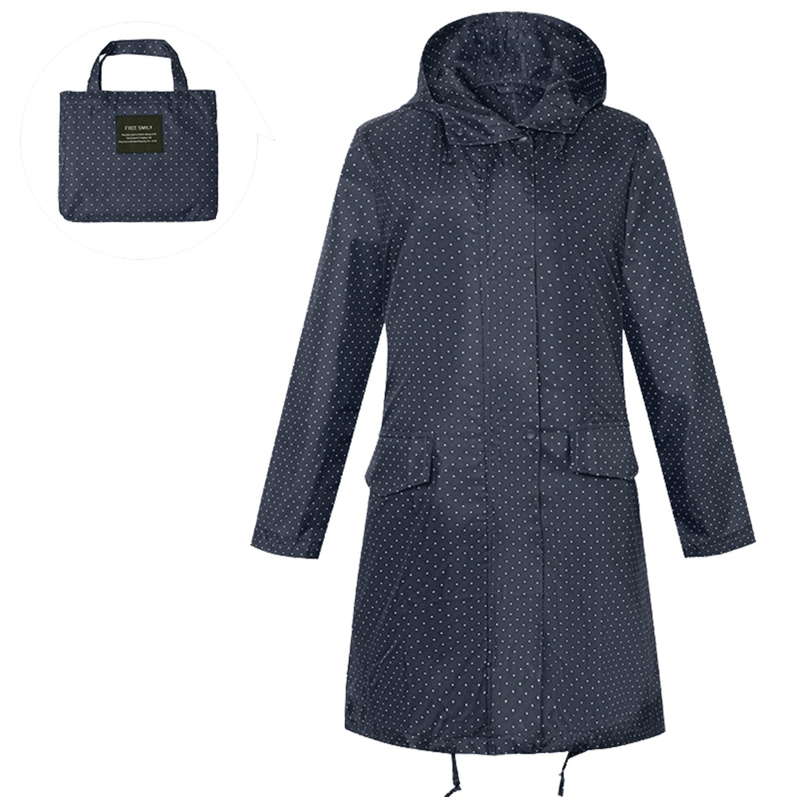 Regenponcho Damen Trendig Für Herren Unisex Wasserdicht Leicht Fahrrad Festival Frühling Herbst Winddicht Atmungsaktiv Regencape Kapuze Elegant