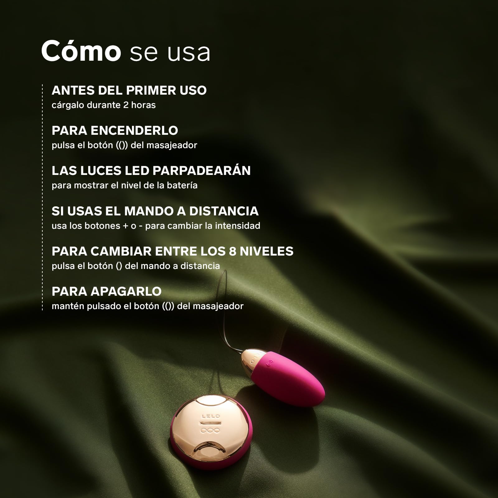 LELO LYLA 2 Black Masajeador Bala para Mujeres, Masajeador de Silicona con Tecnología SenseMotion y Control Remoto