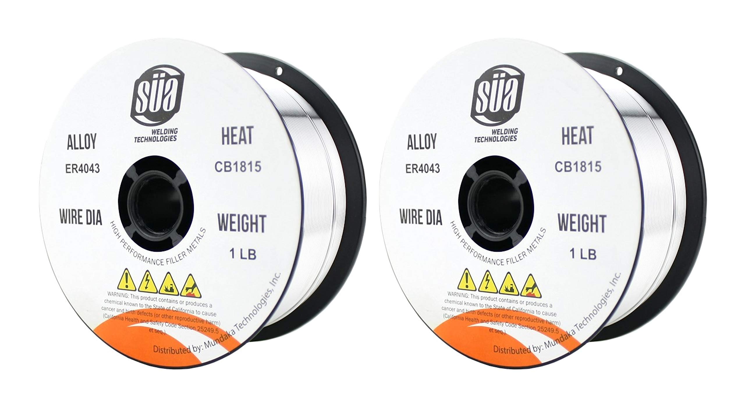 SÜA - ER4043 - MIG Aluminum Welding Wire - 1 Lb x 0.035'' (2 SPOOLS)