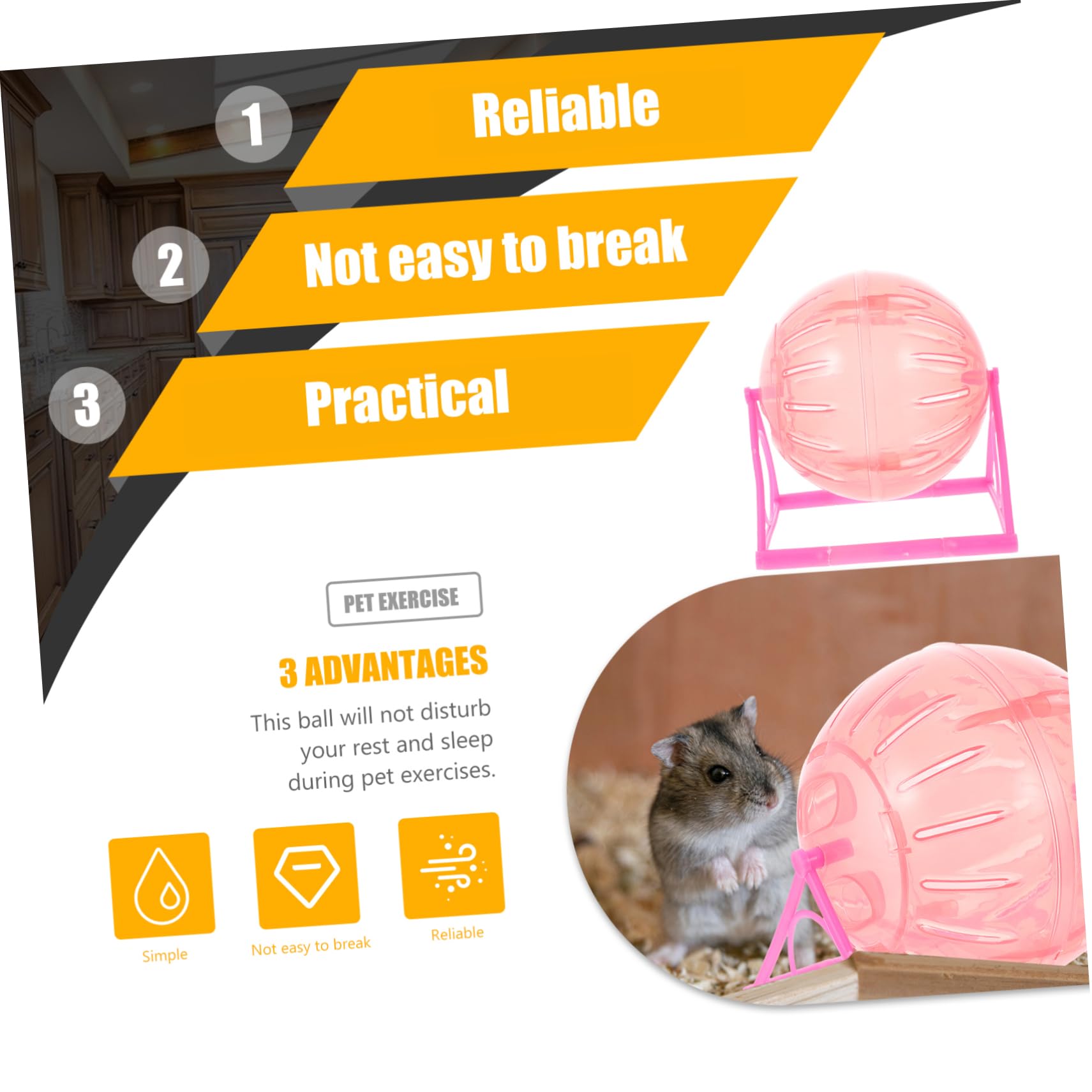 PEPLAYTAL Dwarf Hamster Wheel Pet Supplies Small Animals Exerciser Hamster Sports Balls