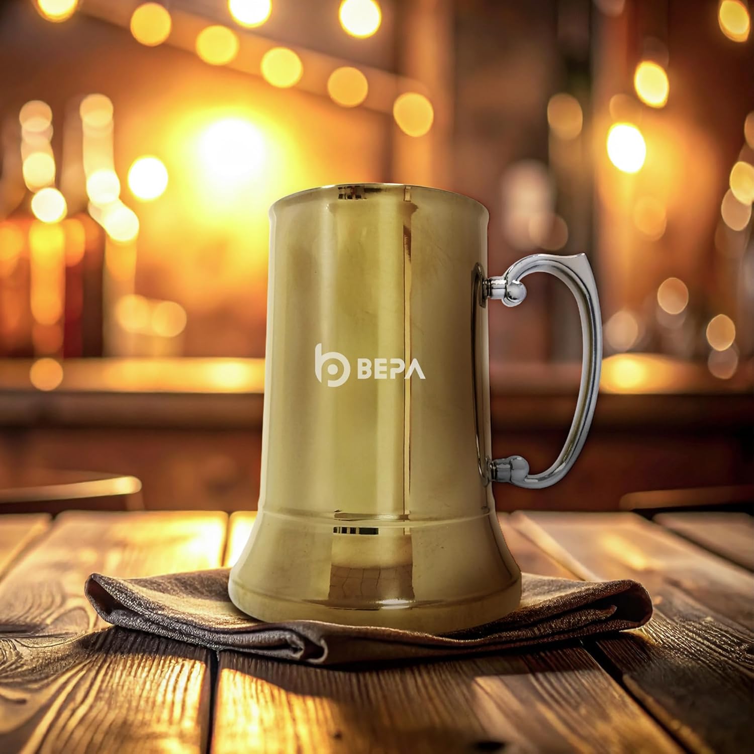 BEPA Stainless Steel Beer Mug, 20 oz – Rainbow Color Double Wall Insulated Metal Tankard & Coffee Mug with Handle - 3 Color Options, Durable Beer Stein for Gifts, Camping & Home (Rainbow) - Image 4