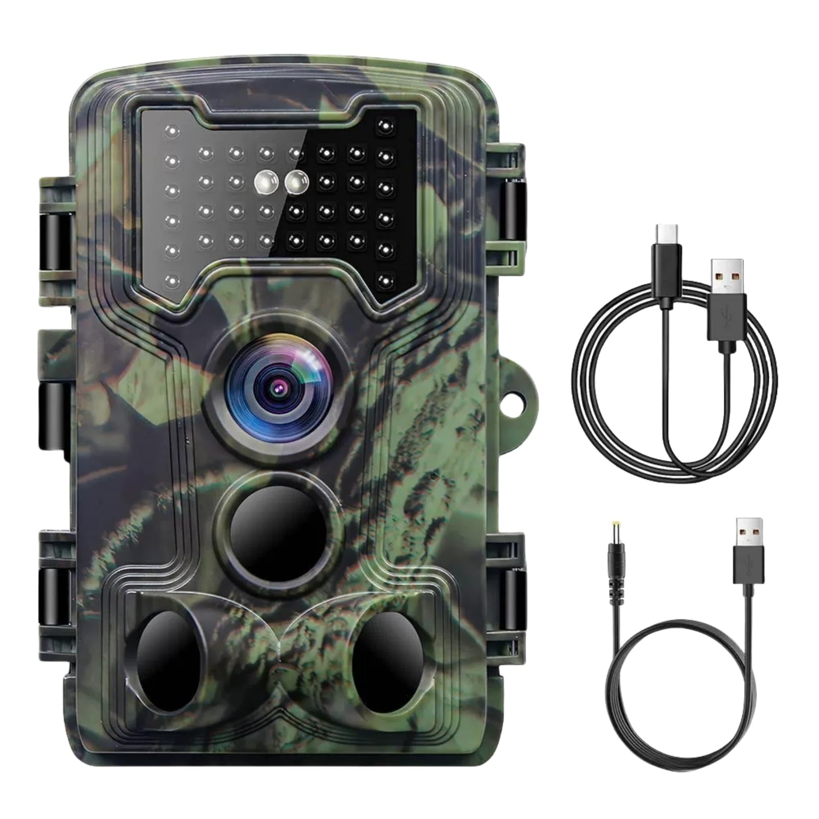 snapbuy 48 Megapixel Wildkamera mit exzellenter Nachtsicht/Schnelle Auslösegeschwindigkeit/Bewegungsmelder / 120° Erfassungswinkel/Integrierter 2,4"-Farbbildschirm