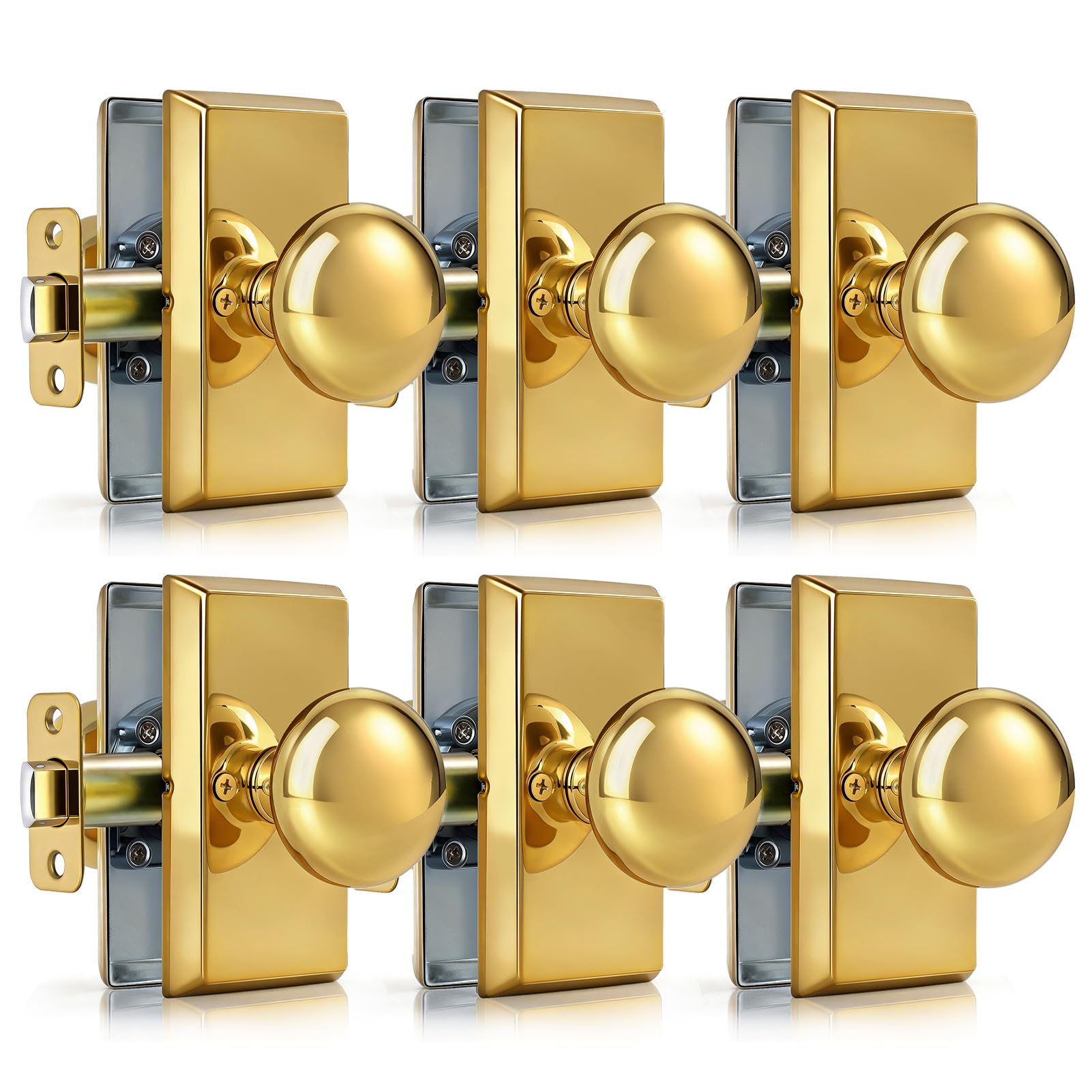 Matte Black Door Knobs - Privacy Lock & Modern Design -15