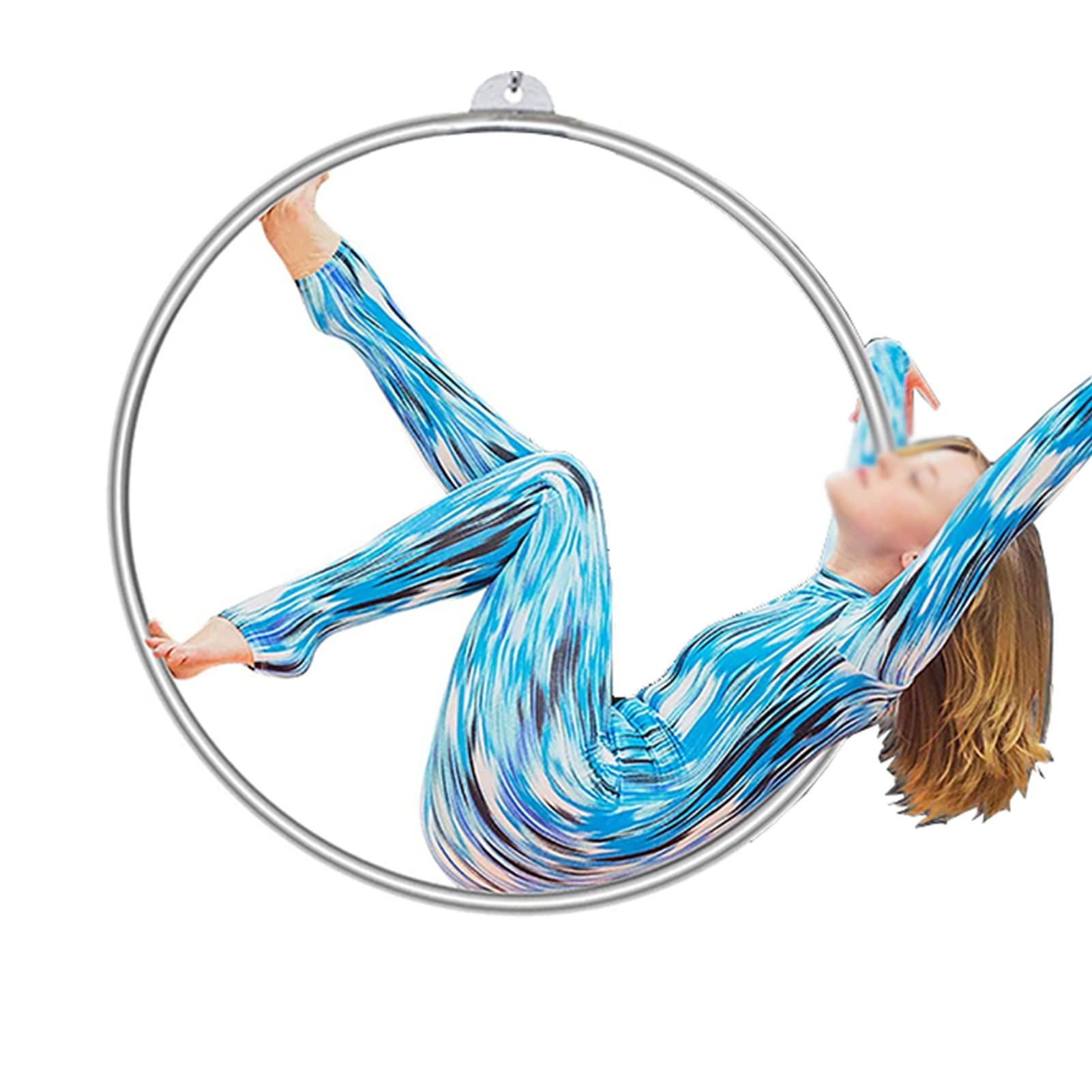 Dance Aerial Hoop for Adult Kid - Stainless Steel Home Gym Acrobatics Aerial Yoga Ring Lyra Hoops, Hoop for Weight Loss Apartment Fitness (Size : Diameter-85cm(33 1/2