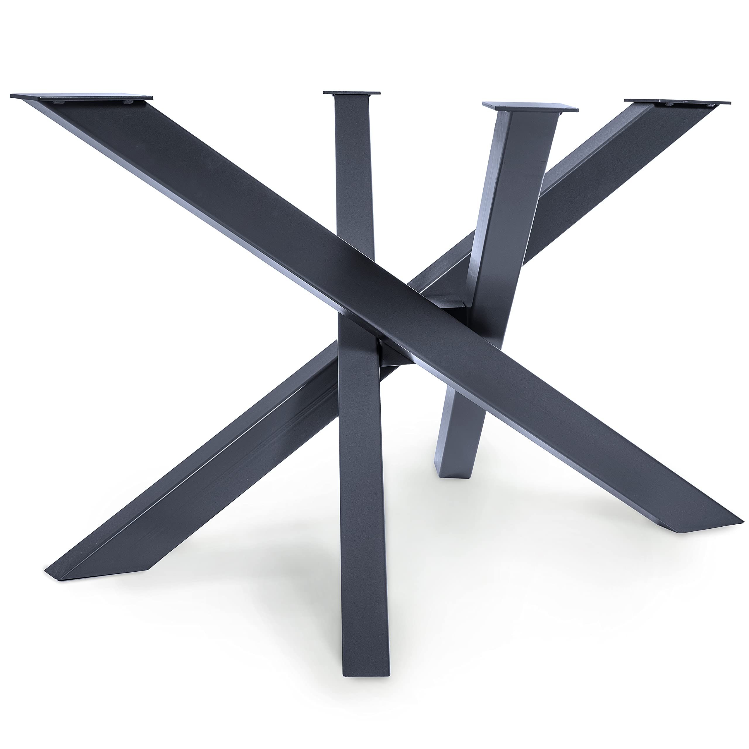 Magnetic Mobel Struttura del tavolo Orion Design a croce, robusta, robuste guide per tavoli, acciaio, gambe del tavolo, metallo (Antracite, 113x73xH71)