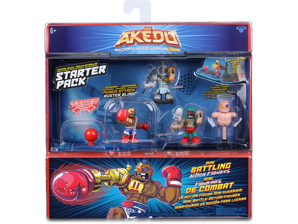 Famosa Akedo Start Pack Figure 3 Warriors, a Training Pc and a Control Control, Multicolor (AKE00000)