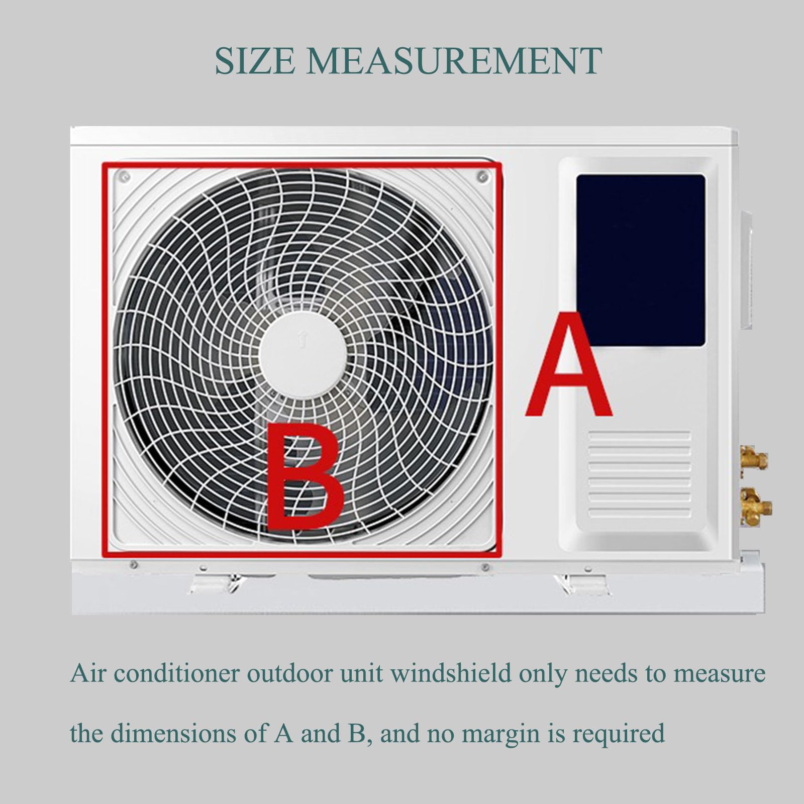Deflettore Climatizzatore Mini Split per unità Esterne, Deflettore del condizionatore d'Aria Anti-Soffio Diretto, Coperchio dell'unità della Pompa di Calore del compressore del condensatore CA
