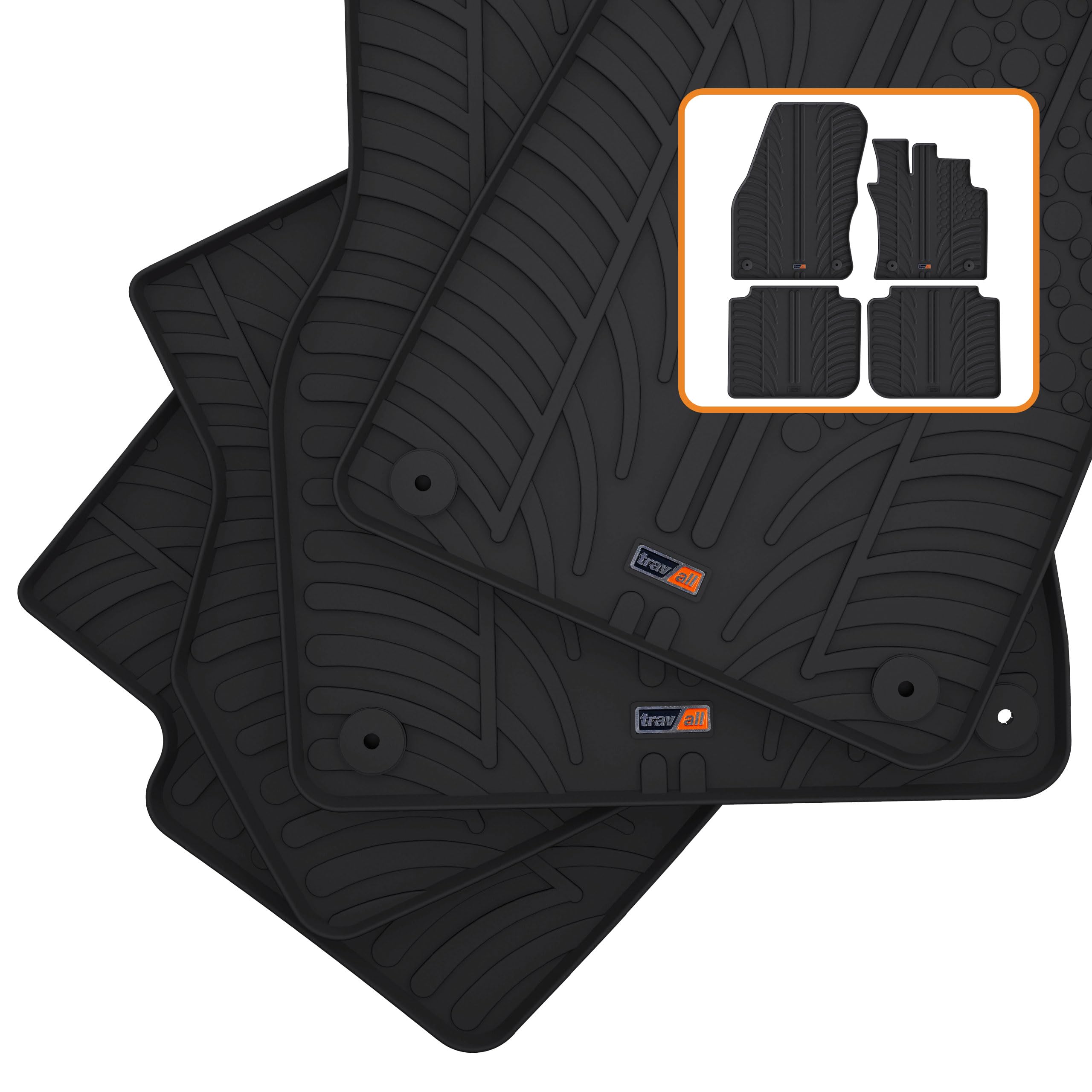 Alfombrillas De Goma 3d ProLine Car Mats Alfombrillas Para Coche Skoda Kodiaq 7 Personas Trunk Mats For Car Alfombra De Coches