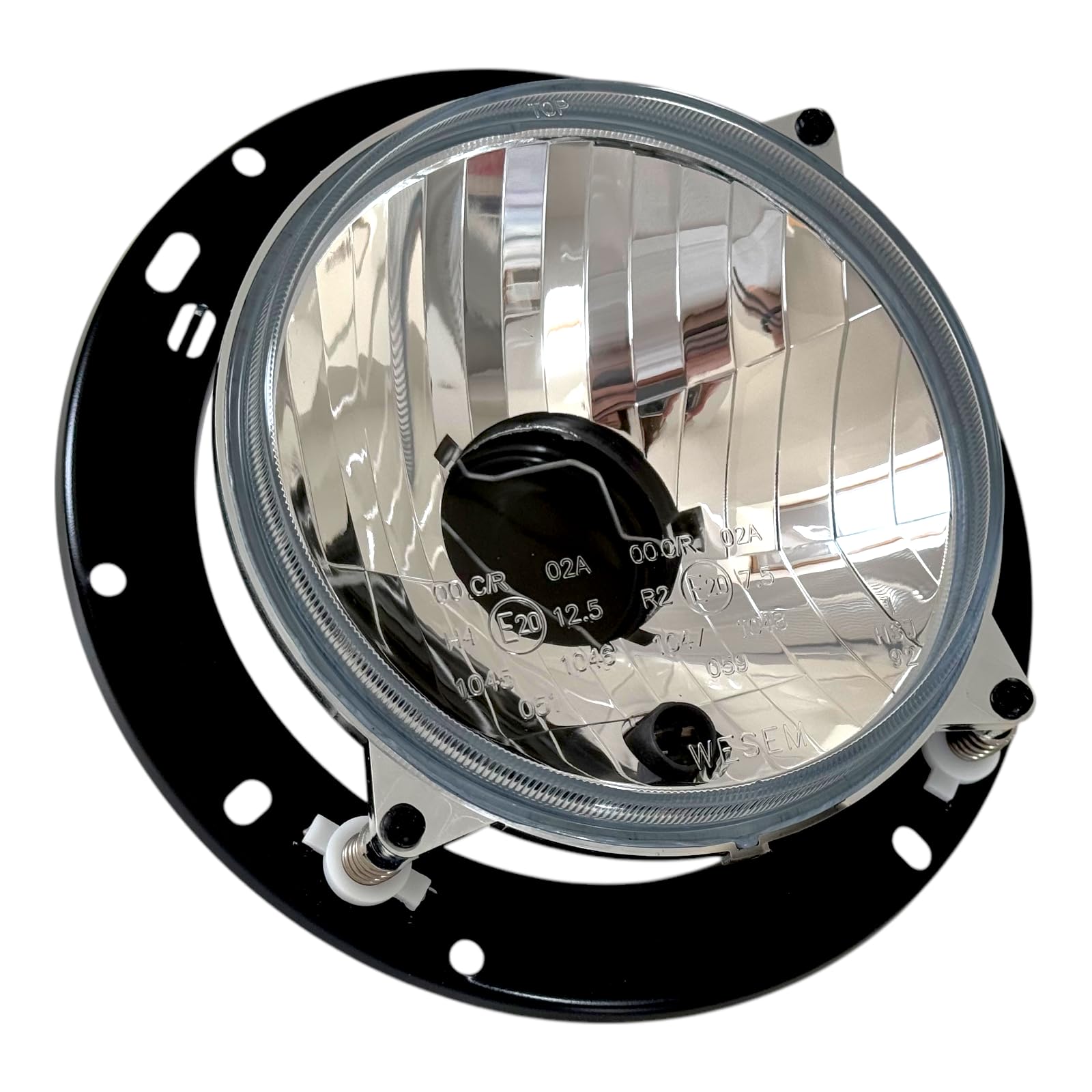 2 faros H4 redondos de posición para tractor Deutz DX, 07, Agrocompact, Agroprima, Agrostar, Agroxtra E20 con bombillas de 12 V