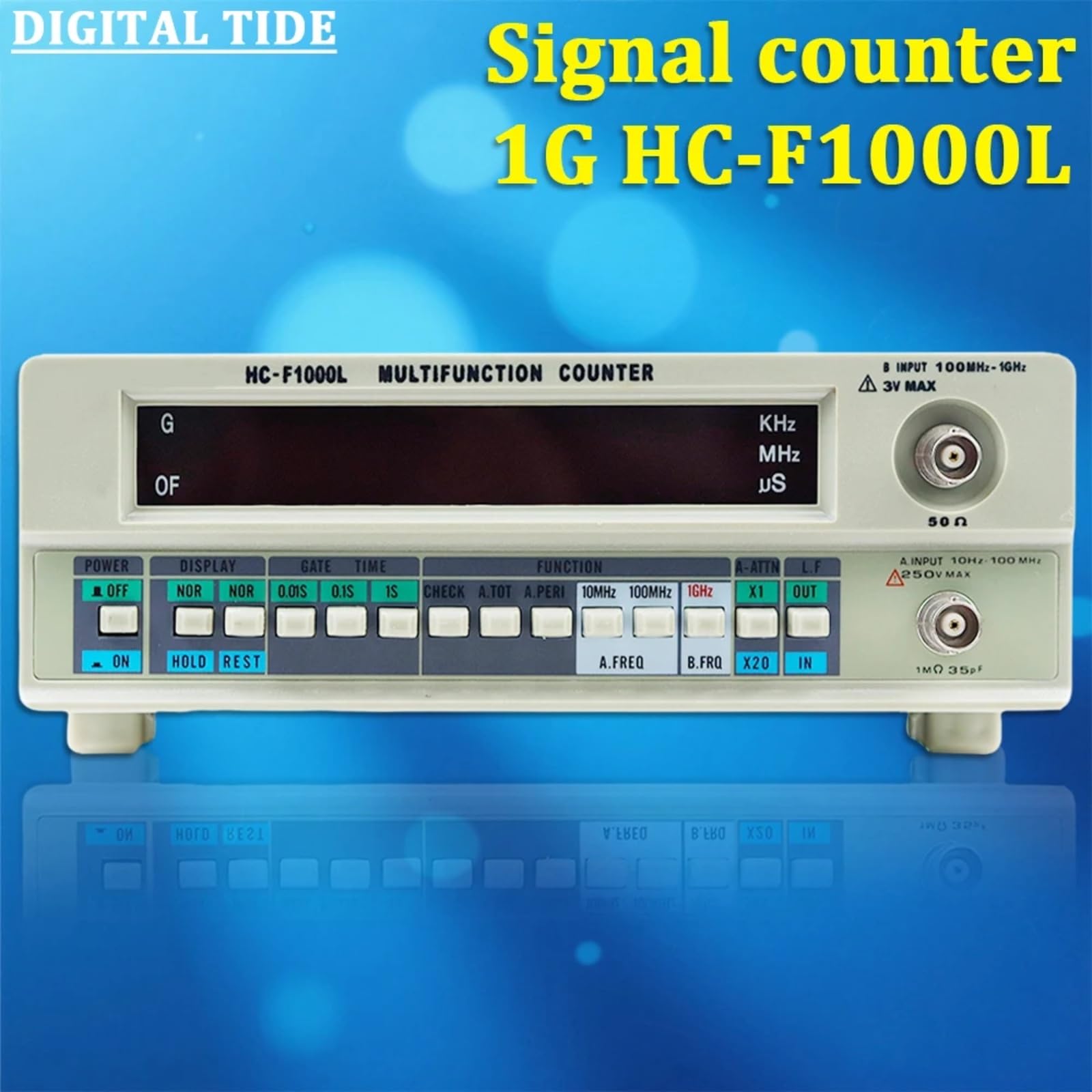 Frecuencímetro, Medidor De Frecuencia Digital Multifuncional 1 GHz