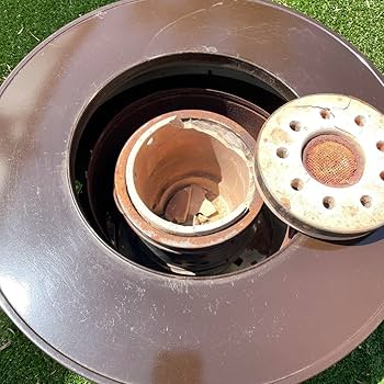 Amazon.co.jp: アンティーク品 練炭火鉢 金剛 コンロ付き 説明書