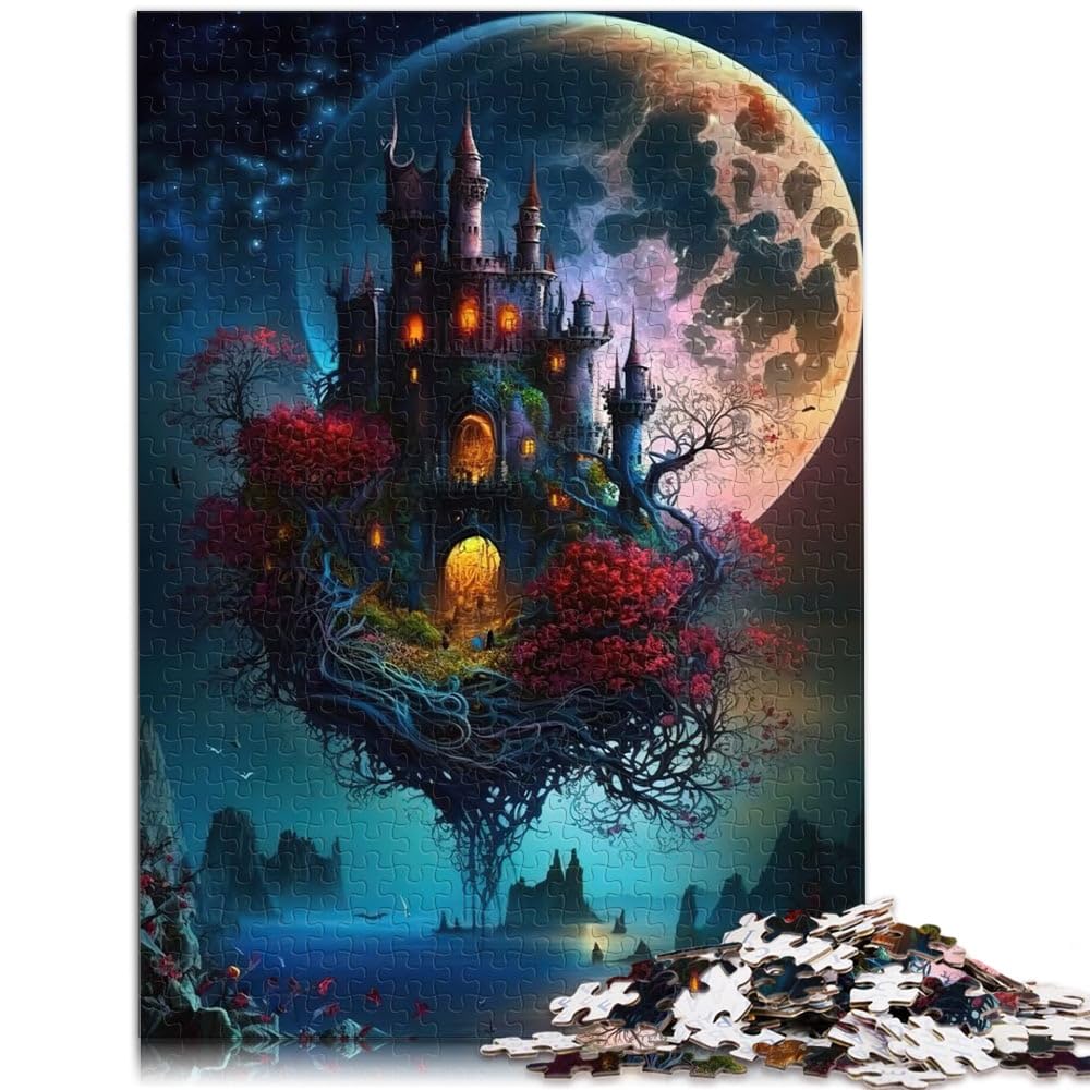 1000 Piece Puzzle For Adults castle Family Activity Jigsaw 26x38cm with Fully Interlocking Randomly Shaped Pieces for teenager Age 14+