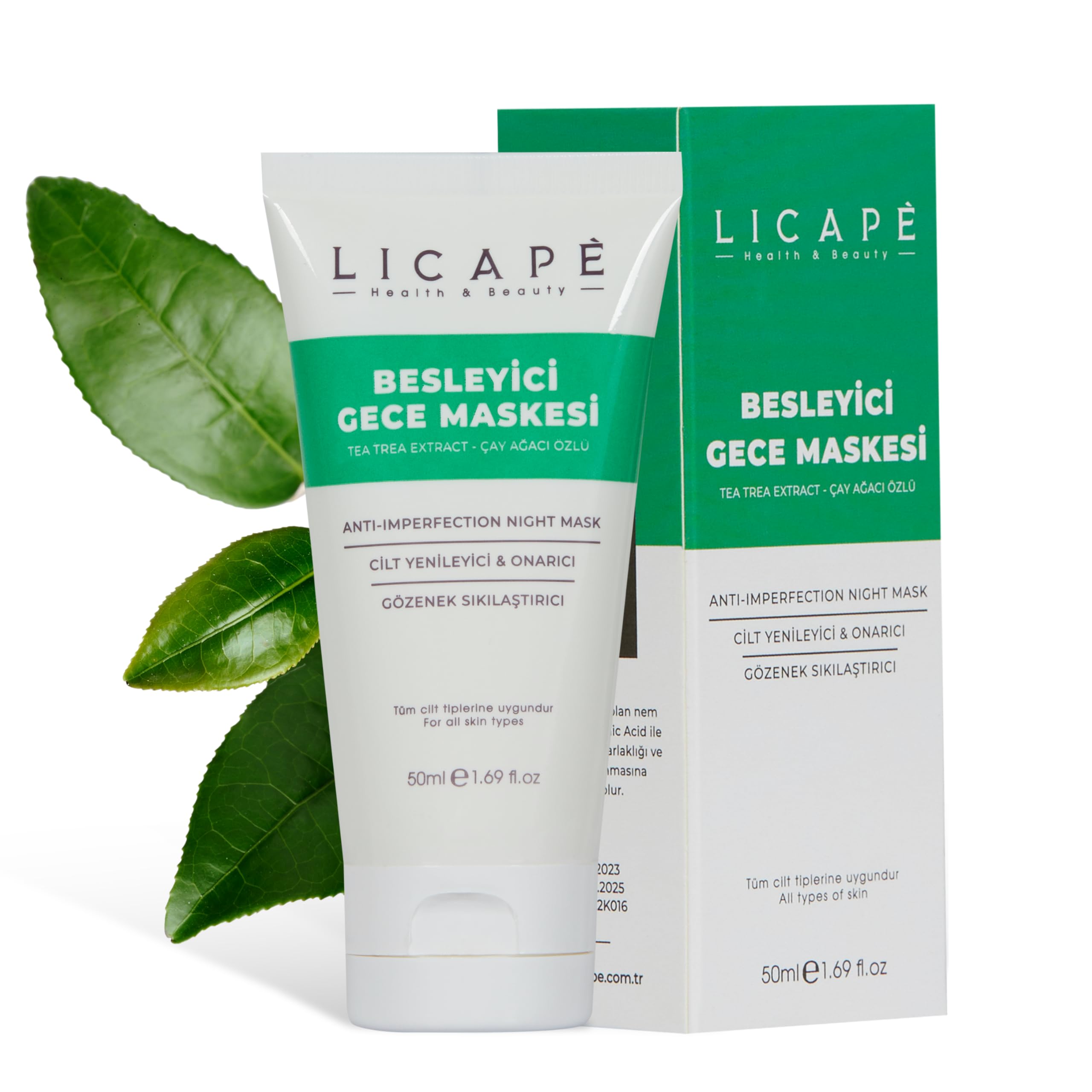 Licape-Besleyici Gece Maskesi (Çay Ağacı Özlü) 50ml